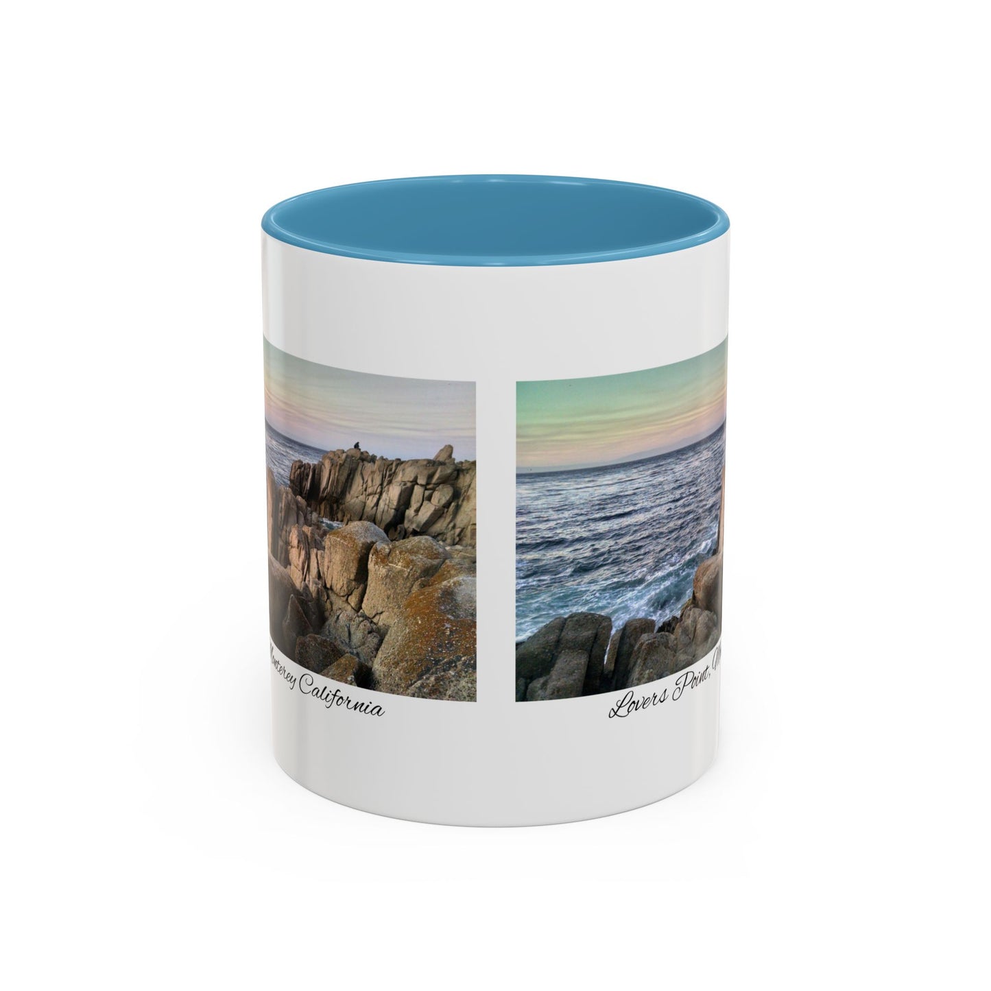 11oz/15oz Ocean View Travelers Coffee Mug Lovers Point, Monterey California San Francisco Bay Area Keepsake