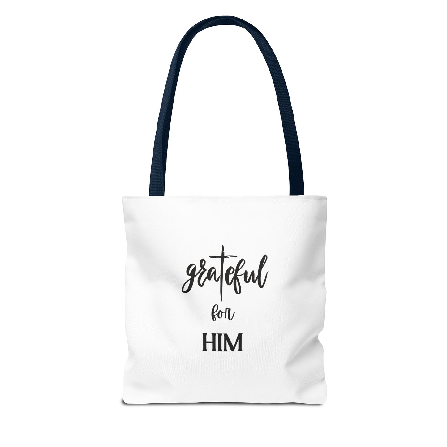 Unisex GraTeful For Him Faith Bible Study Reusable Lunch Bag Everyday Carry Tote Bag