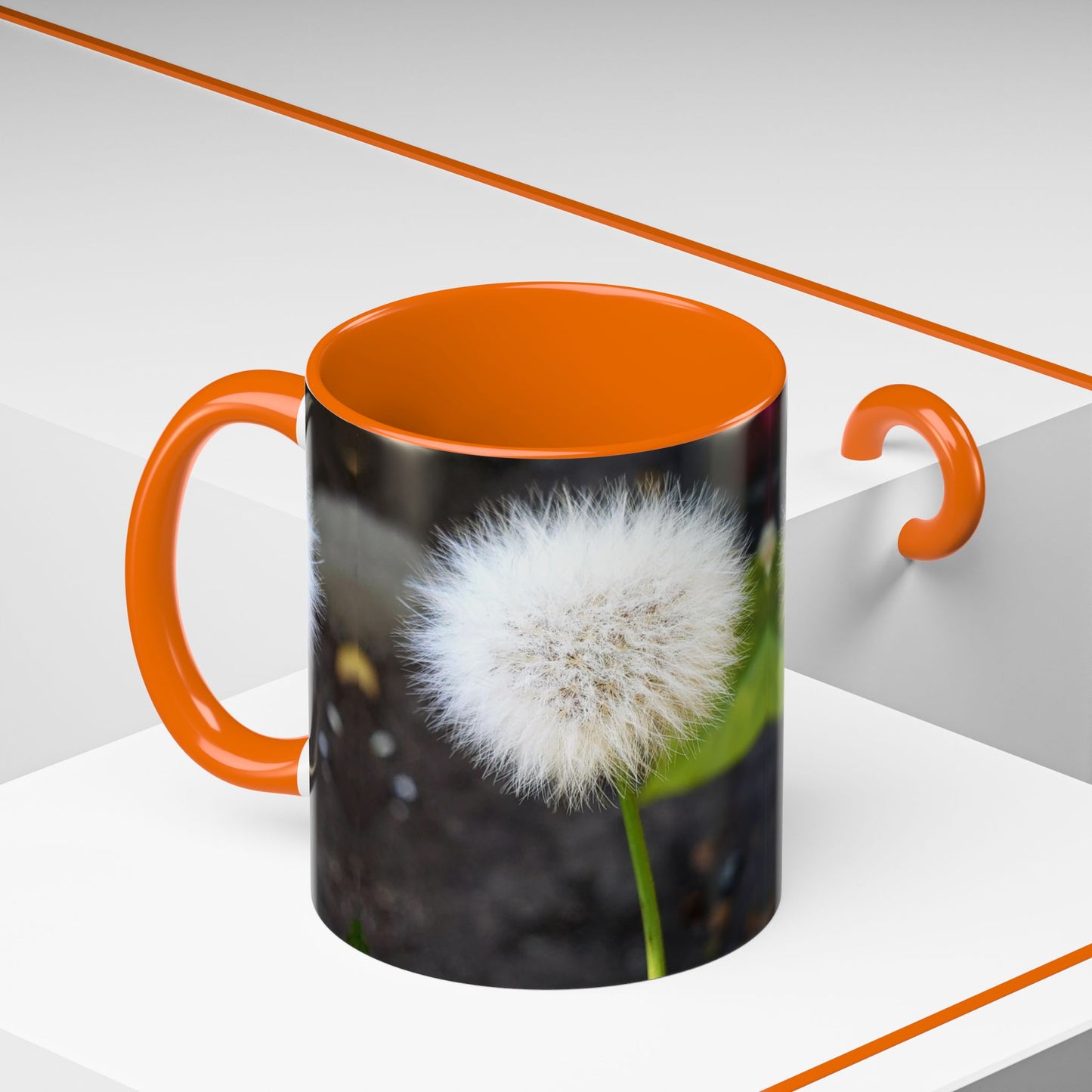 11oz/15oz Garden Themed Dandelion Flower Coffee Mug