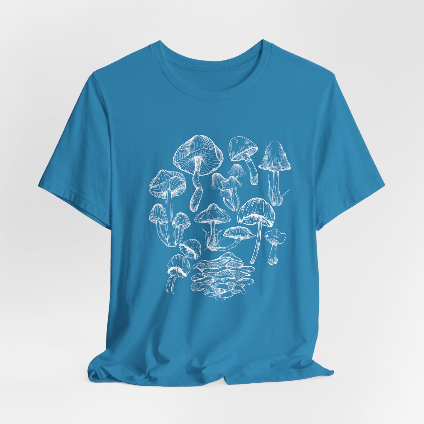 Unisex Mushroom Lover Fungi Print Toadstool T-Shirt