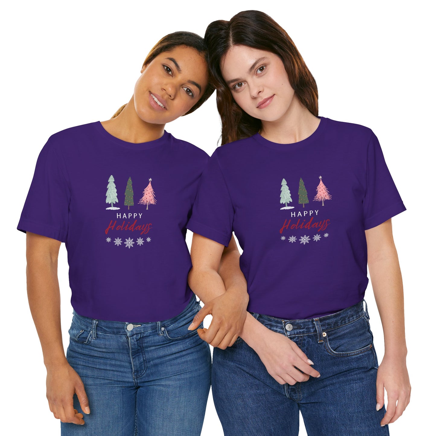 Unisex Jersey Short Sleeve Happy Holidays Seasons Greetings Fall T-Shirt