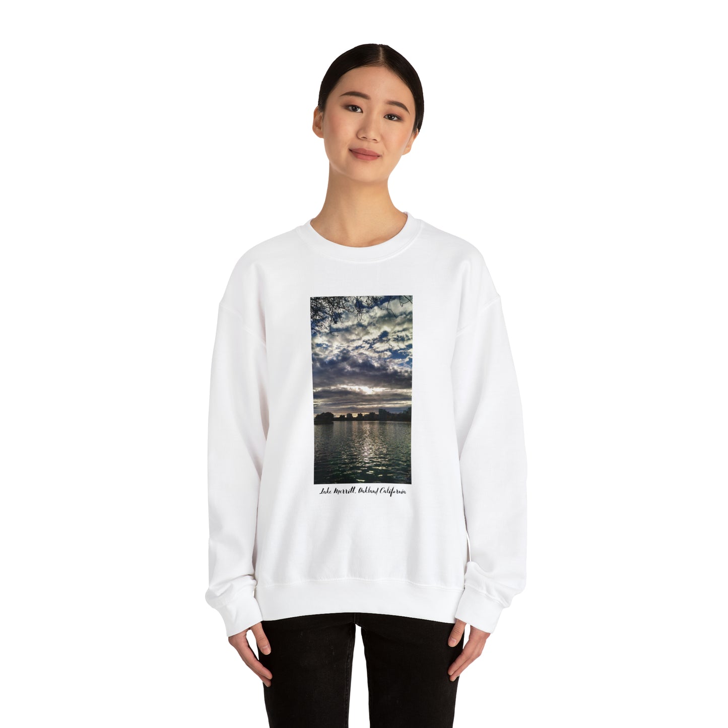 Unisex Landscape Sweatshirt Lake Merritt Oakland California Sweatshirt