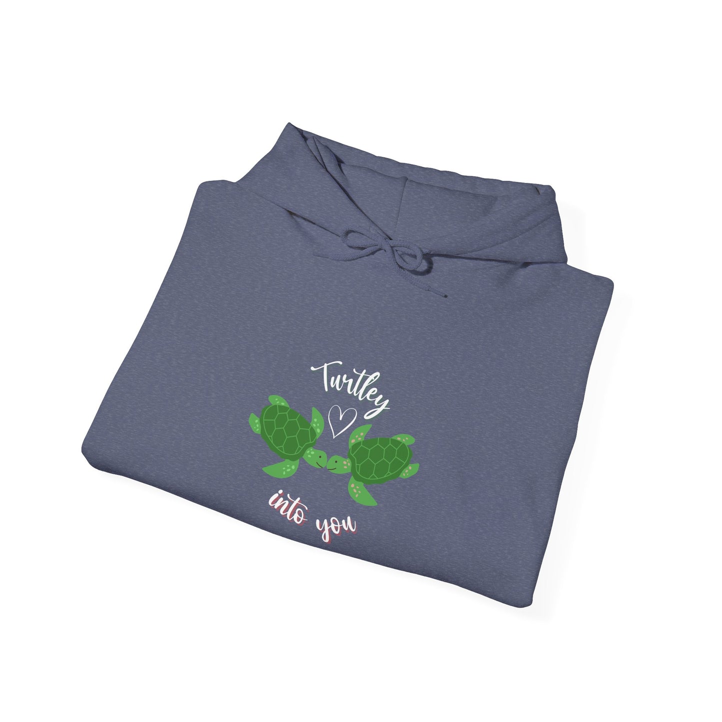 Unisex Cute Turtle Lover Turtley Into You Hooded Sweatshirt