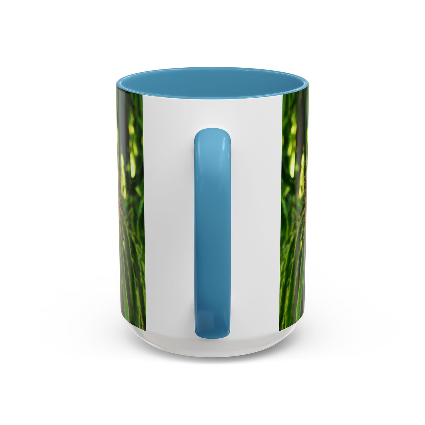 11oz /15oz Garden Themed Silk Blossom Plant Foliage Two Tone Coffee Mug