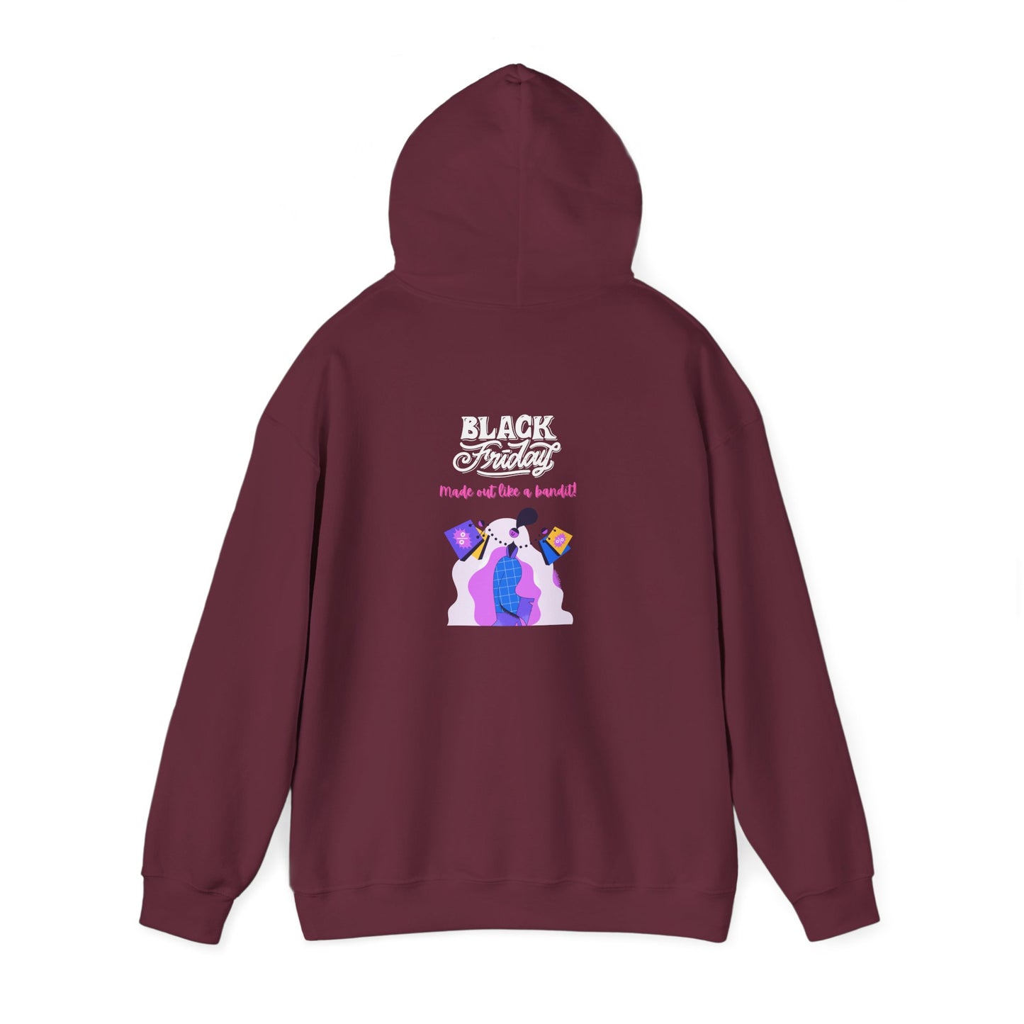 Unisex Black Friday Christmas Shopping Hooded Sweatshirt