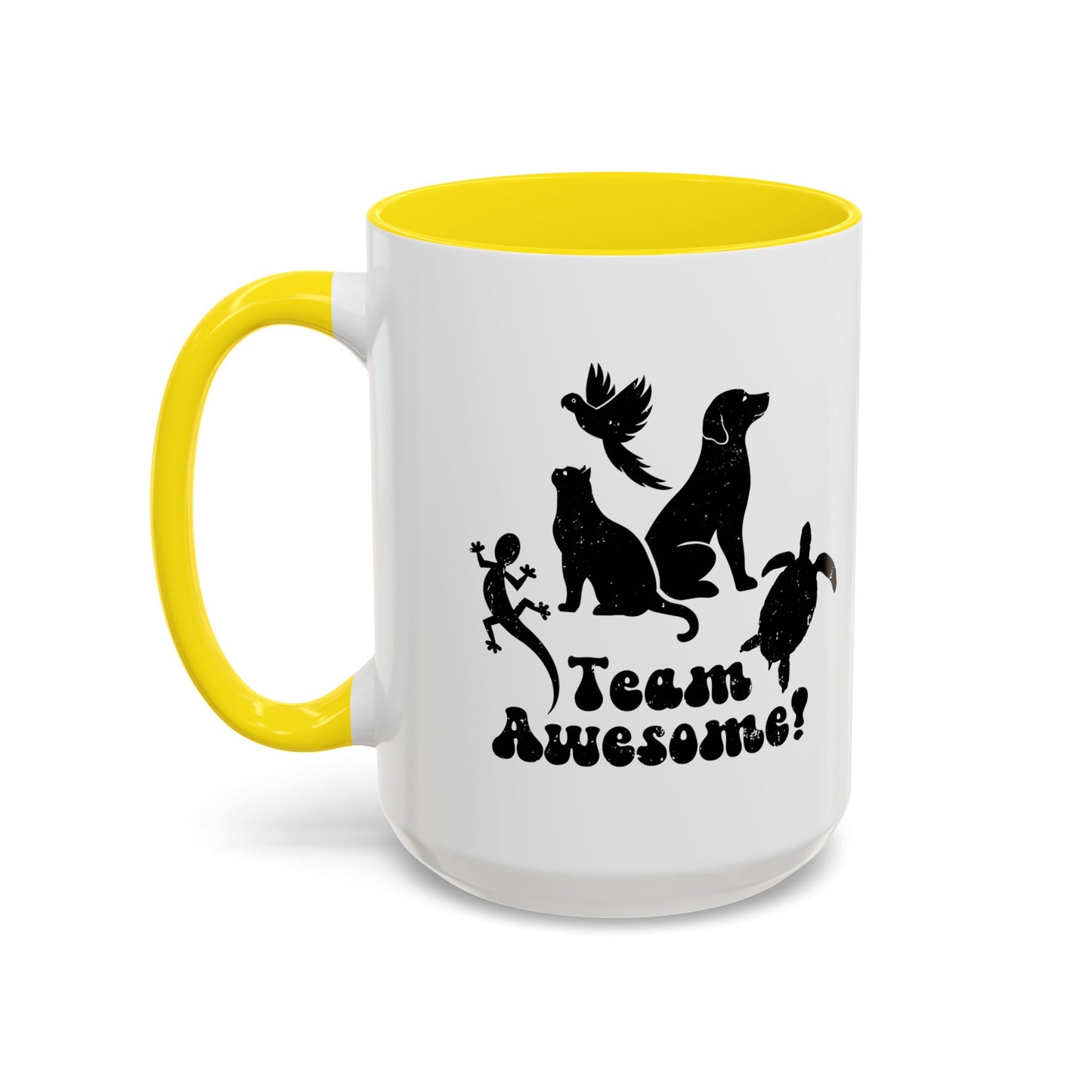 11oz/15oz Animal Lover Lizard Cat Bird Dog Turtle Team Awesome Coffee Mug