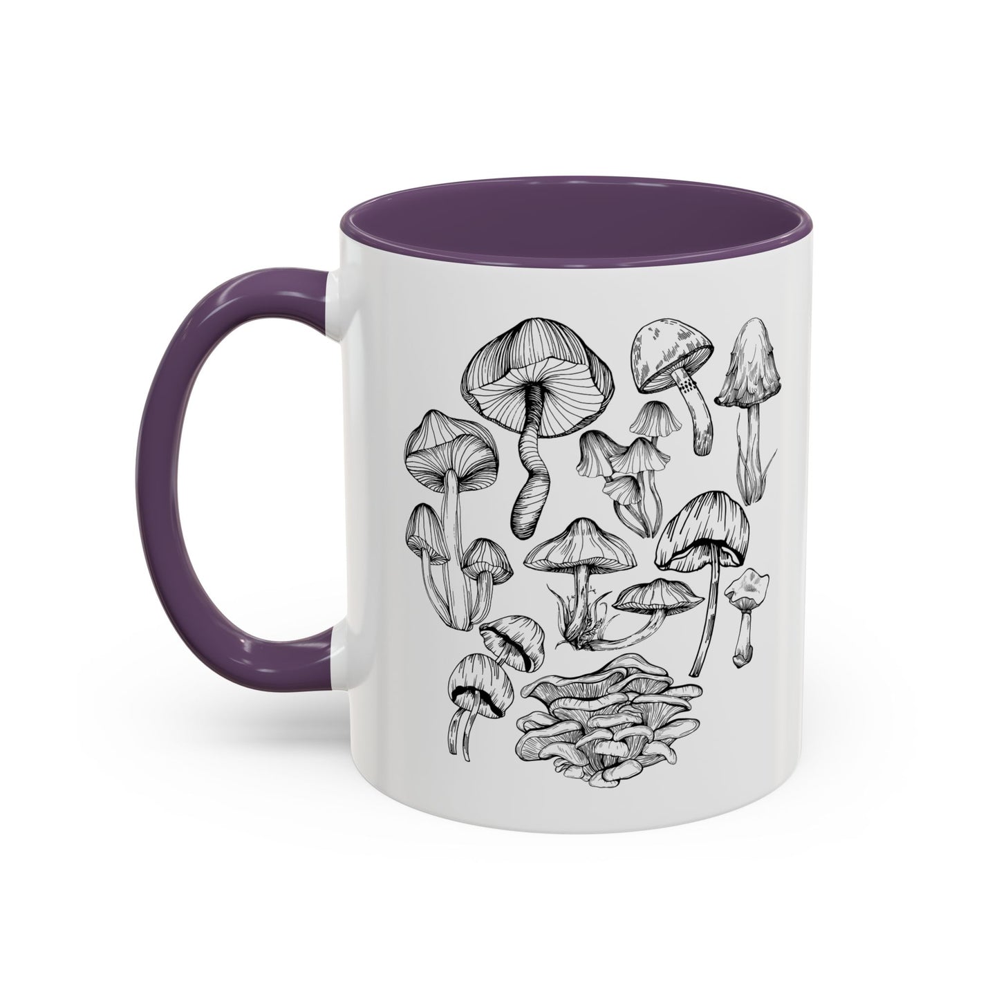 11oz/15oz Mushroom Lover Fungi Print Toadstool Coffee Mug