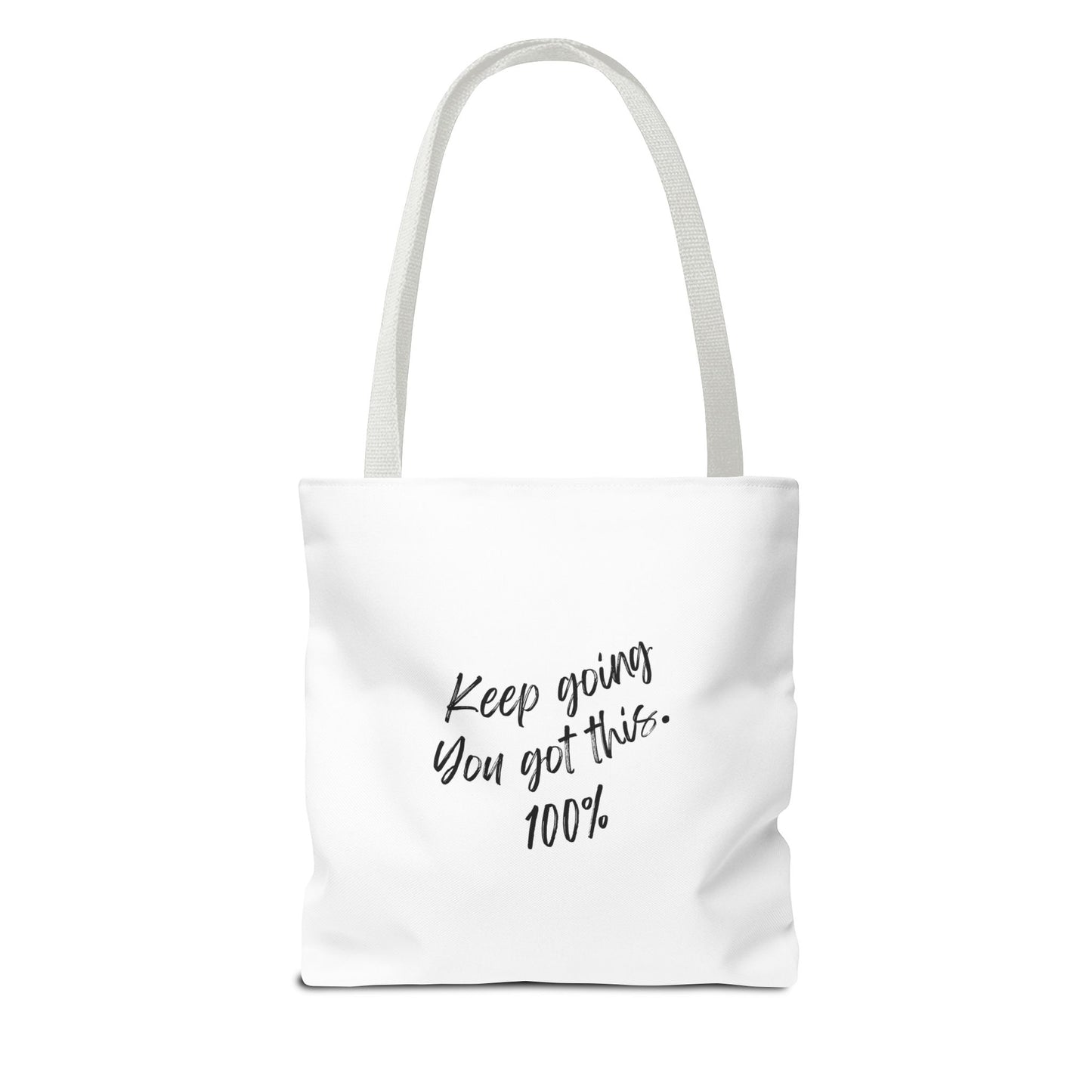 Unisex Positive Motivational Words of Encouragement Mental Health Awareness Reusable Tote Bag