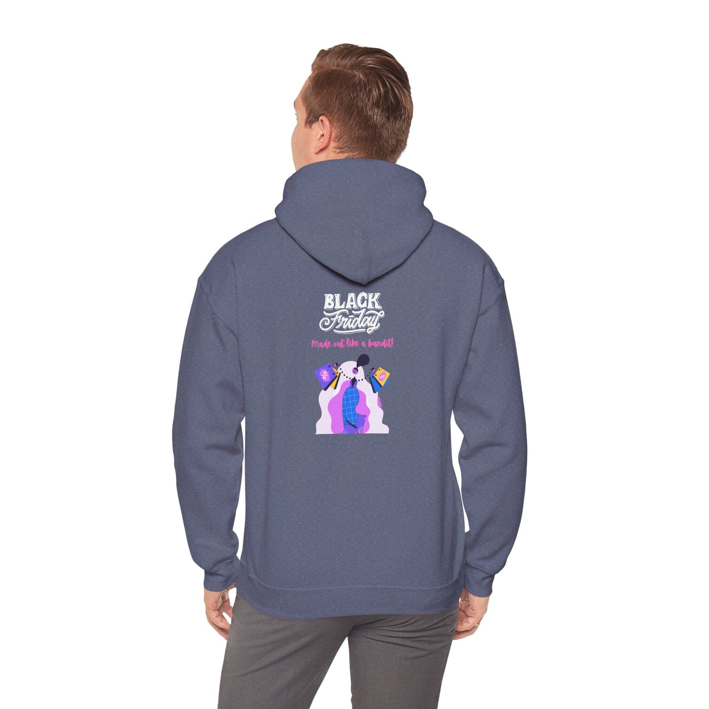 Unisex Black Friday Christmas Shopping Hooded Sweatshirt