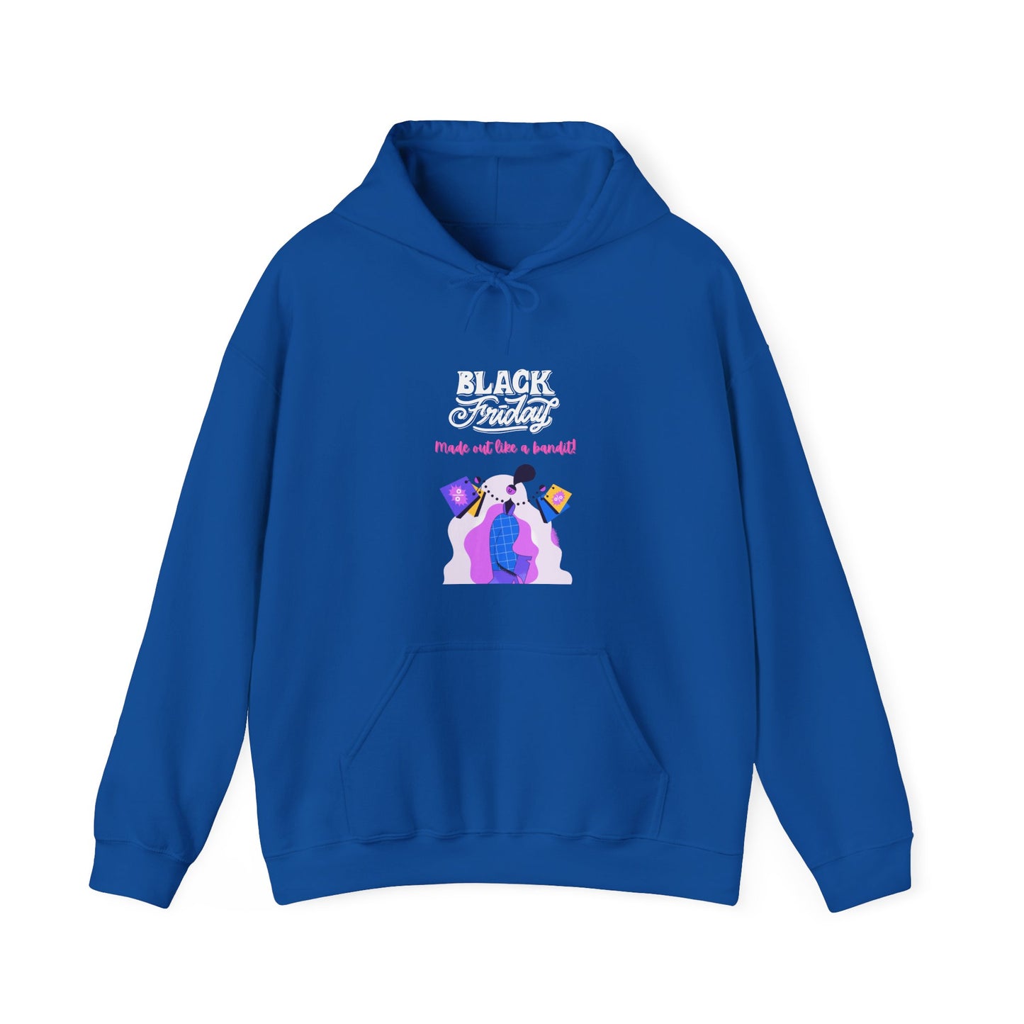 Unisex Black Friday Christmas Shopping Hooded Sweatshirt