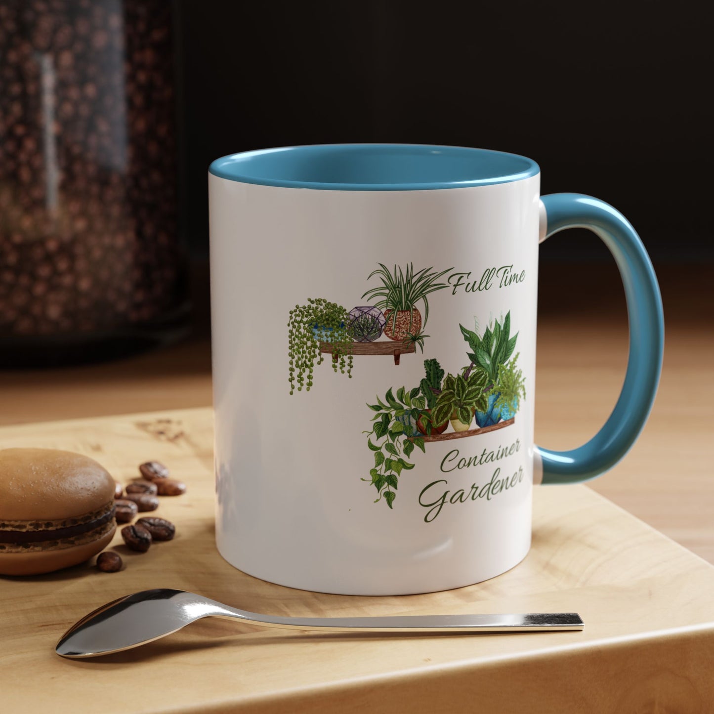 11oz/15oz Garden Themed Full Time Container Gardener Plant Parent Coffee Mug