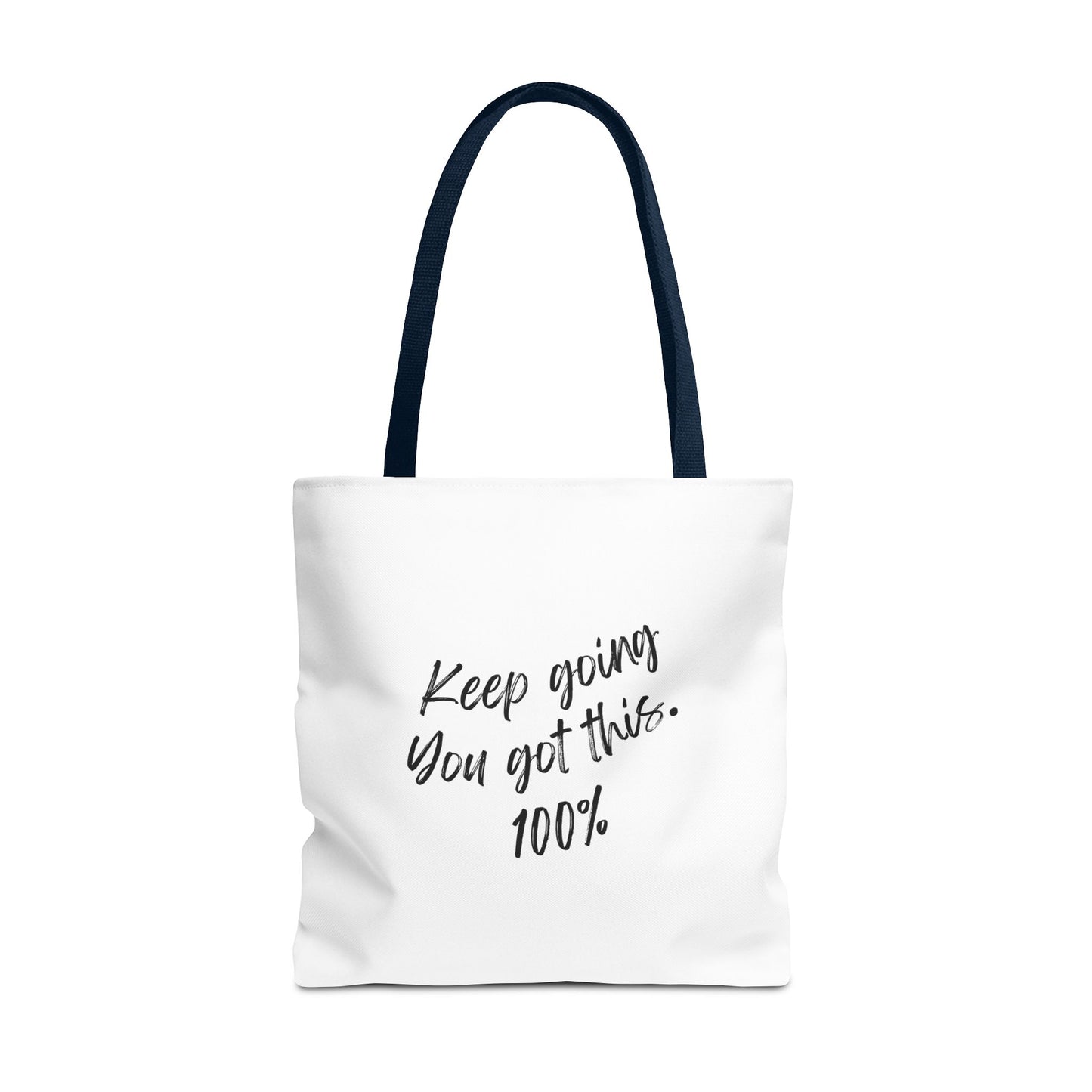 Unisex Positive Motivational Words of Encouragement Mental Health Awareness Reusable Tote Bag