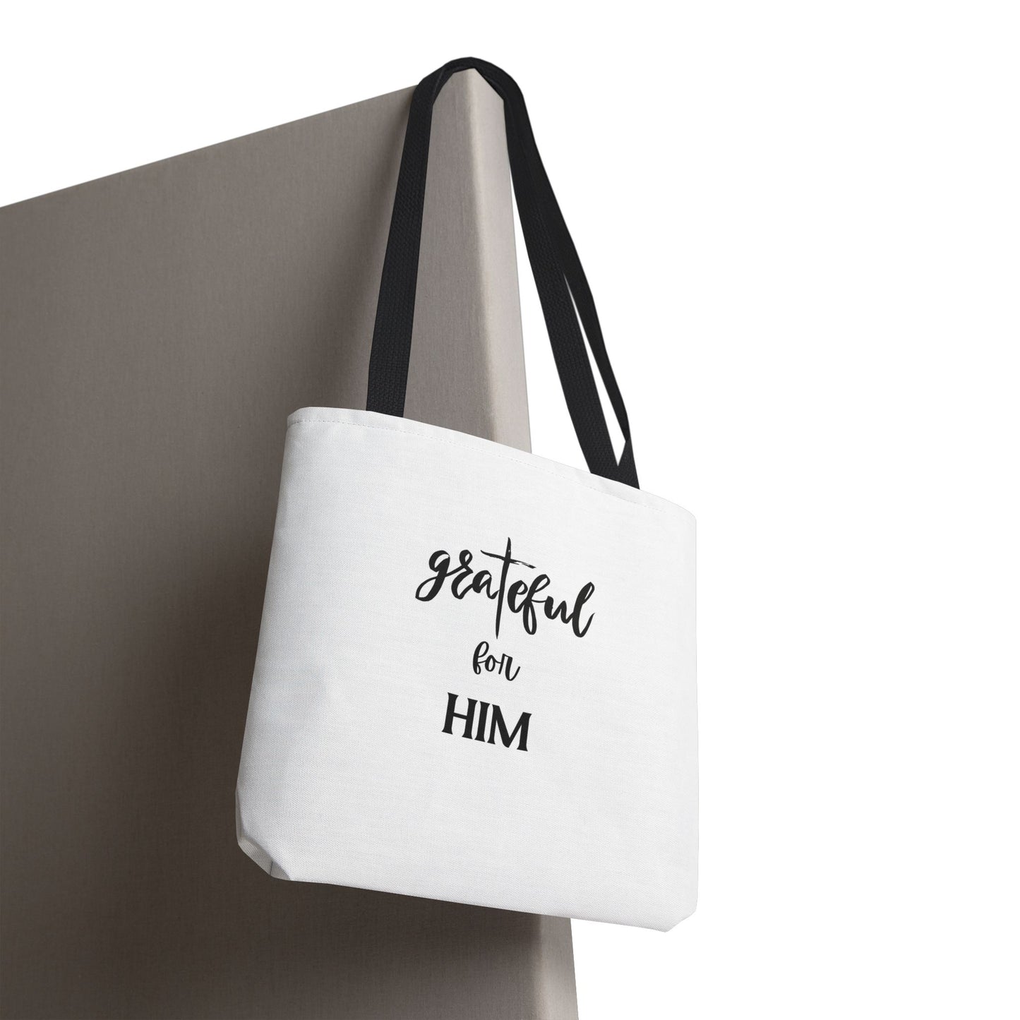 Unisex GraTeful For Him Faith Bible Study Reusable Lunch Bag Everyday Carry Tote Bag