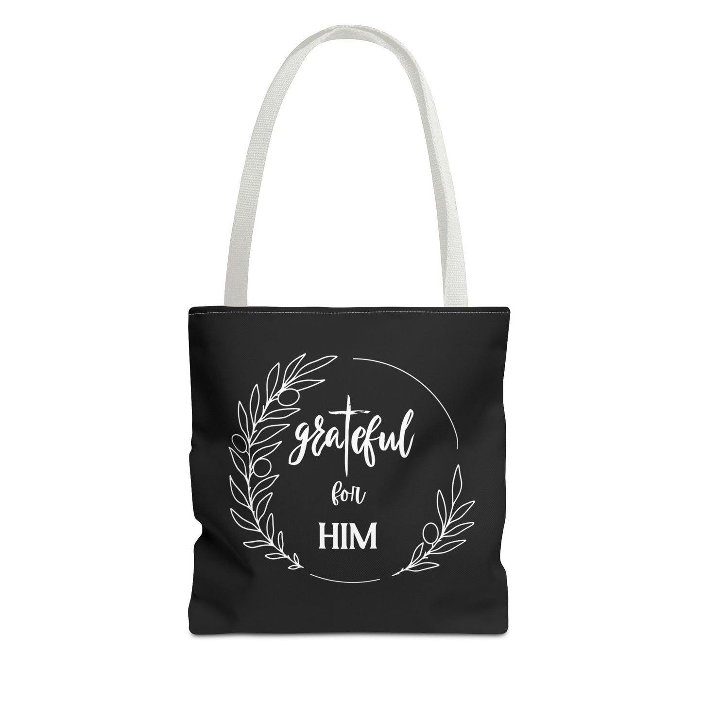 Unisex graTeful For Him Round Motif Tote Bag