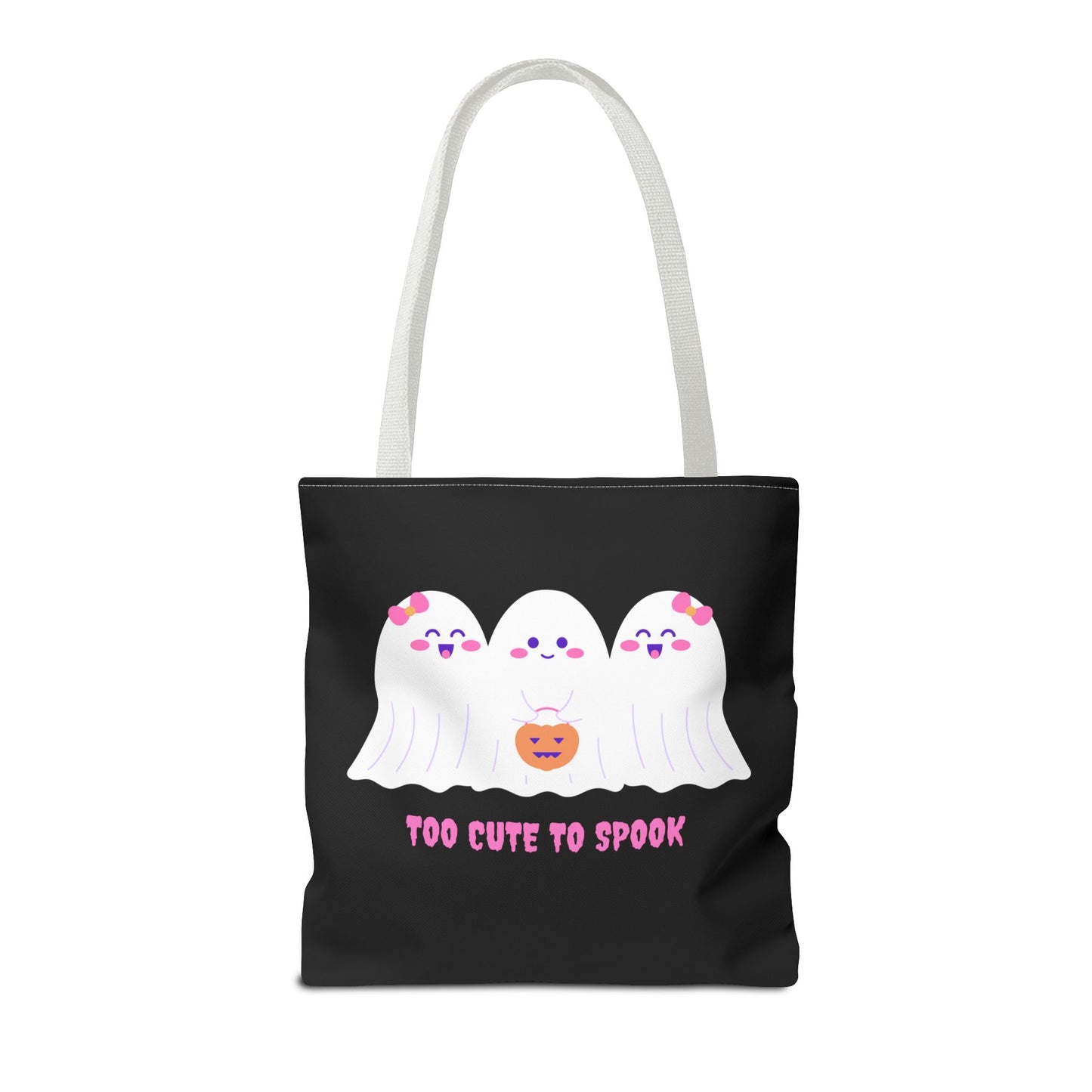Cute Ghost Halloween Tote Bag Gift for Halloween Spooky Season Trick or Treating Bag Halloween Tote Fall Tote Bag Cute Tote Gift Idea