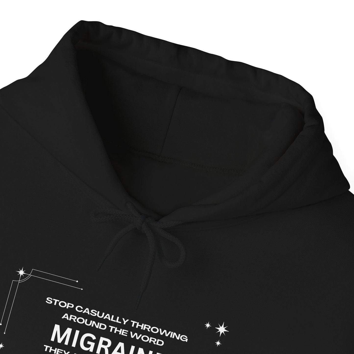 Unisex Migraine Day Invisible Illness Warrior Hooded Sweatshirt