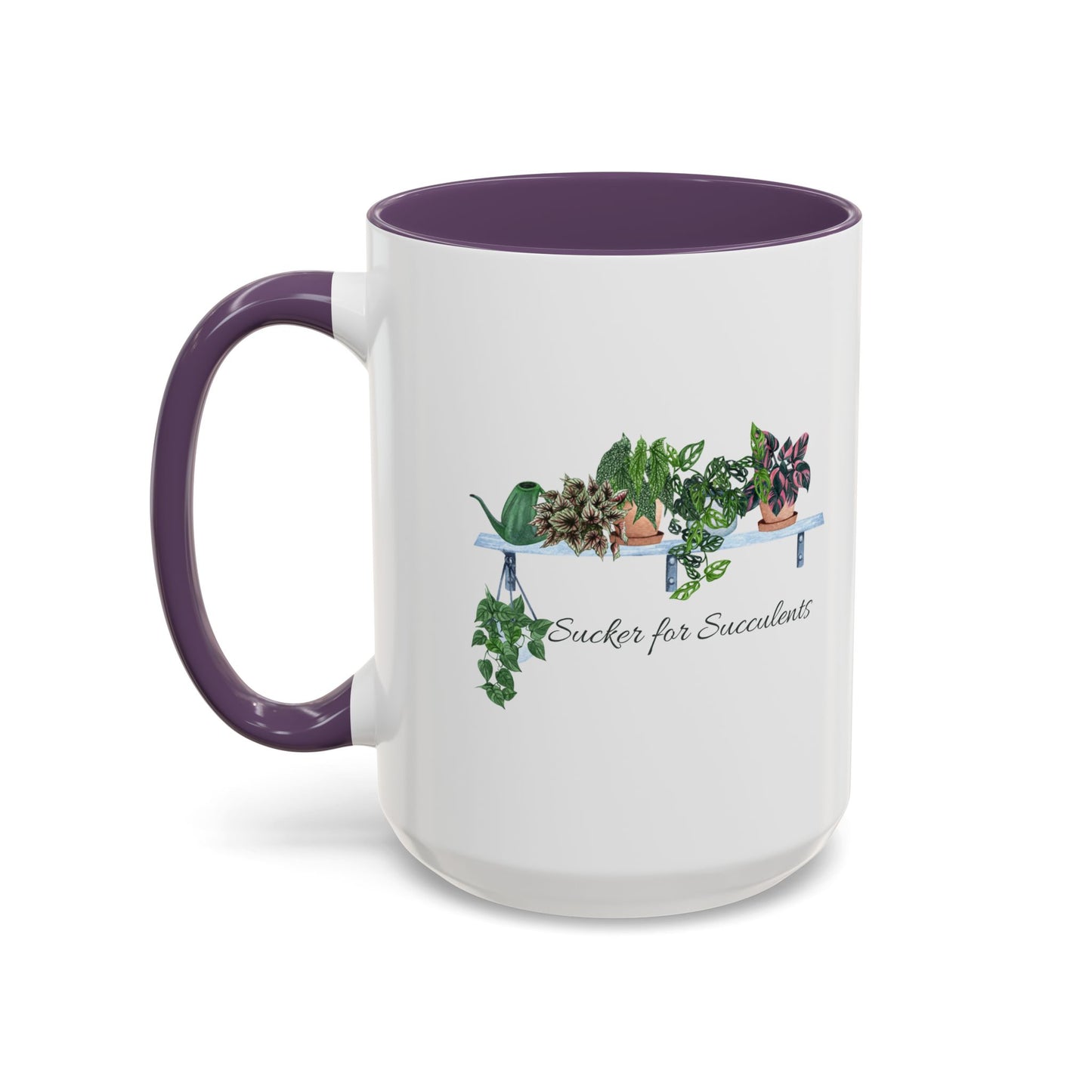 11oz/15oz Garden Themed Coffee Mug Sucker for Succulents