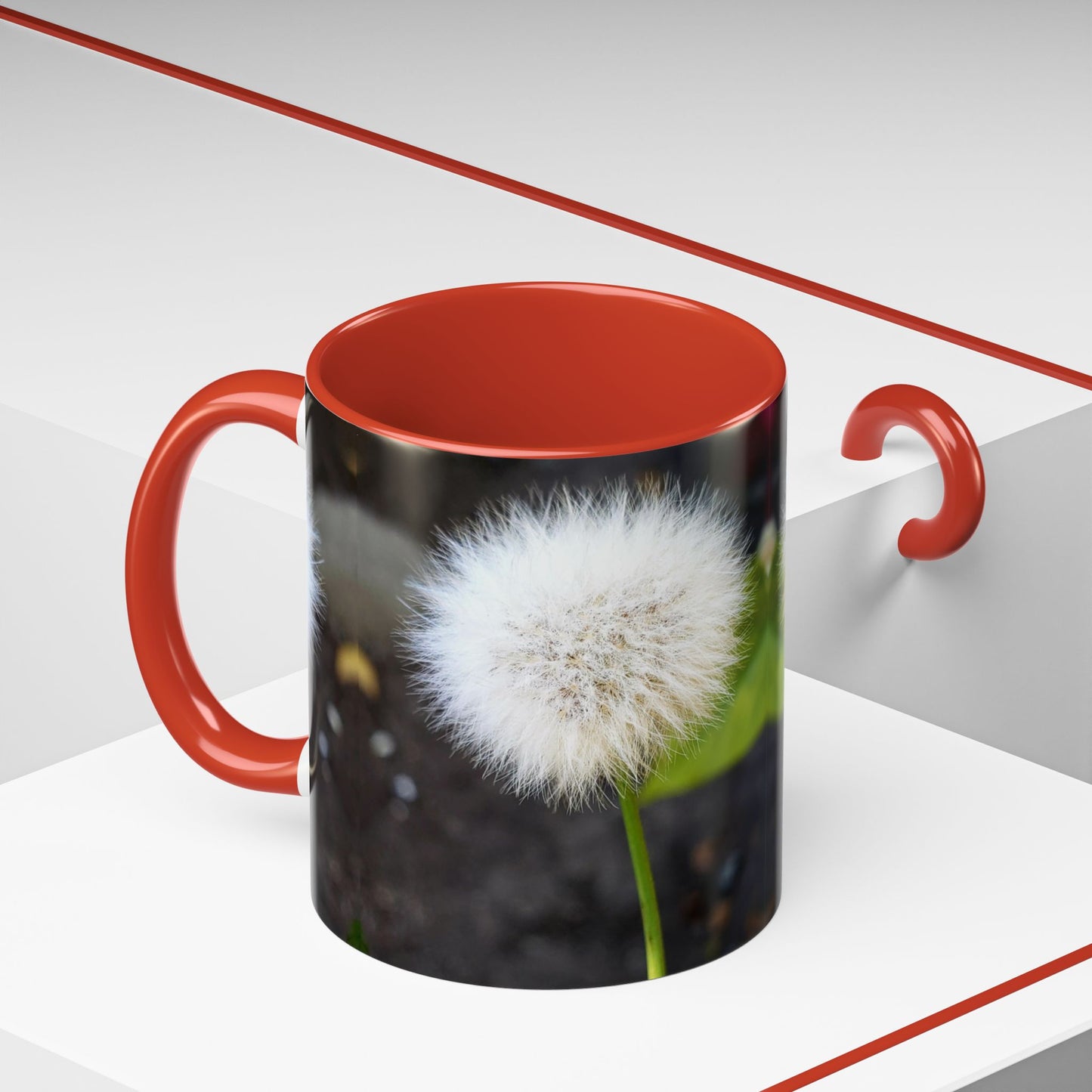 11oz/15oz Garden Themed Dandelion Flower Coffee Mug
