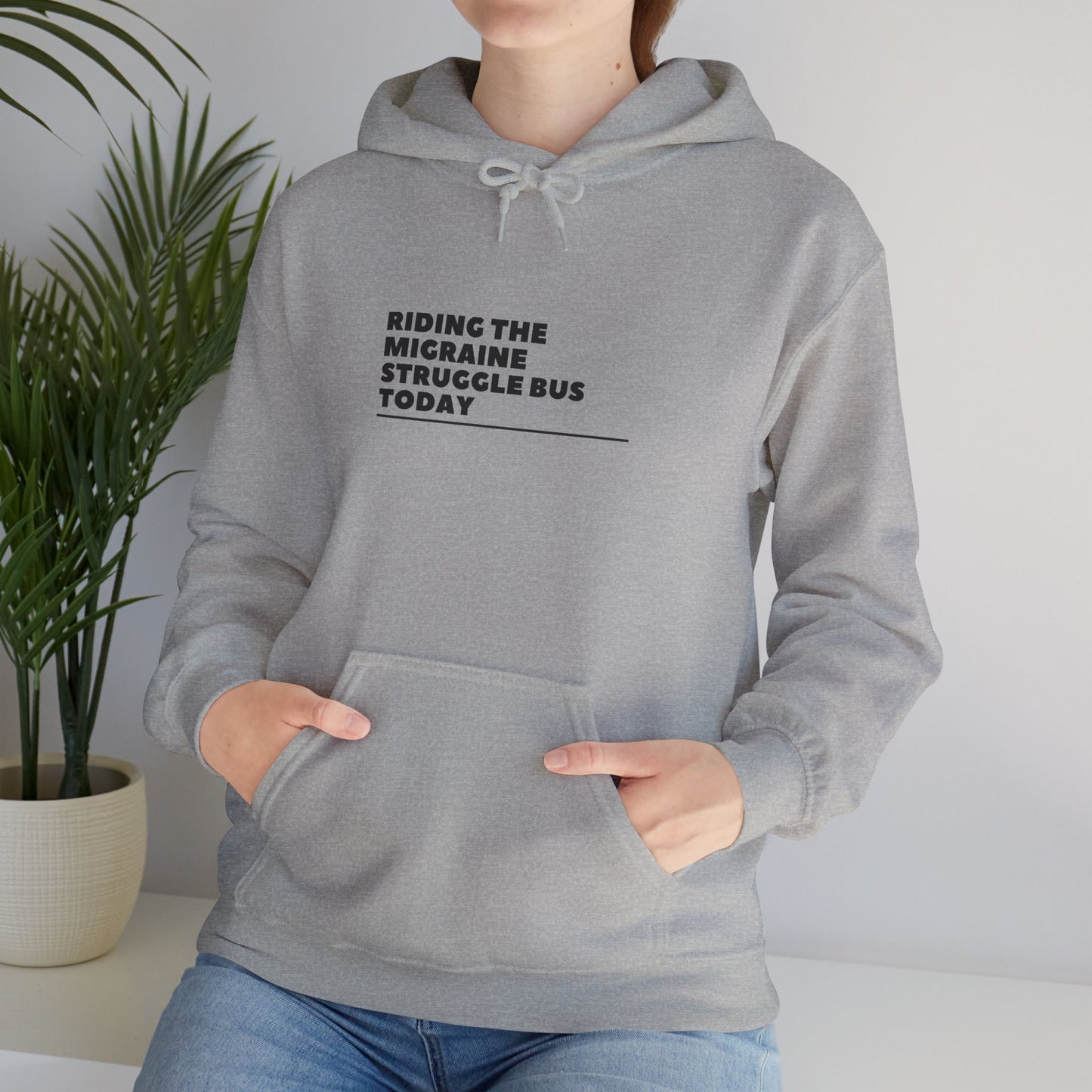 Unisex Migraine Day Invisible Illness Warrior Hooded Sweatshirt