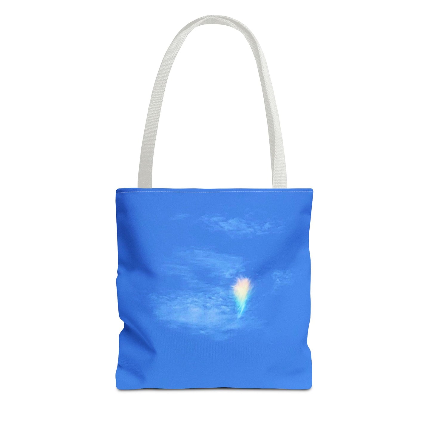 Unisex Fire Rainbow Sky Blue All Over Print Tote Bag