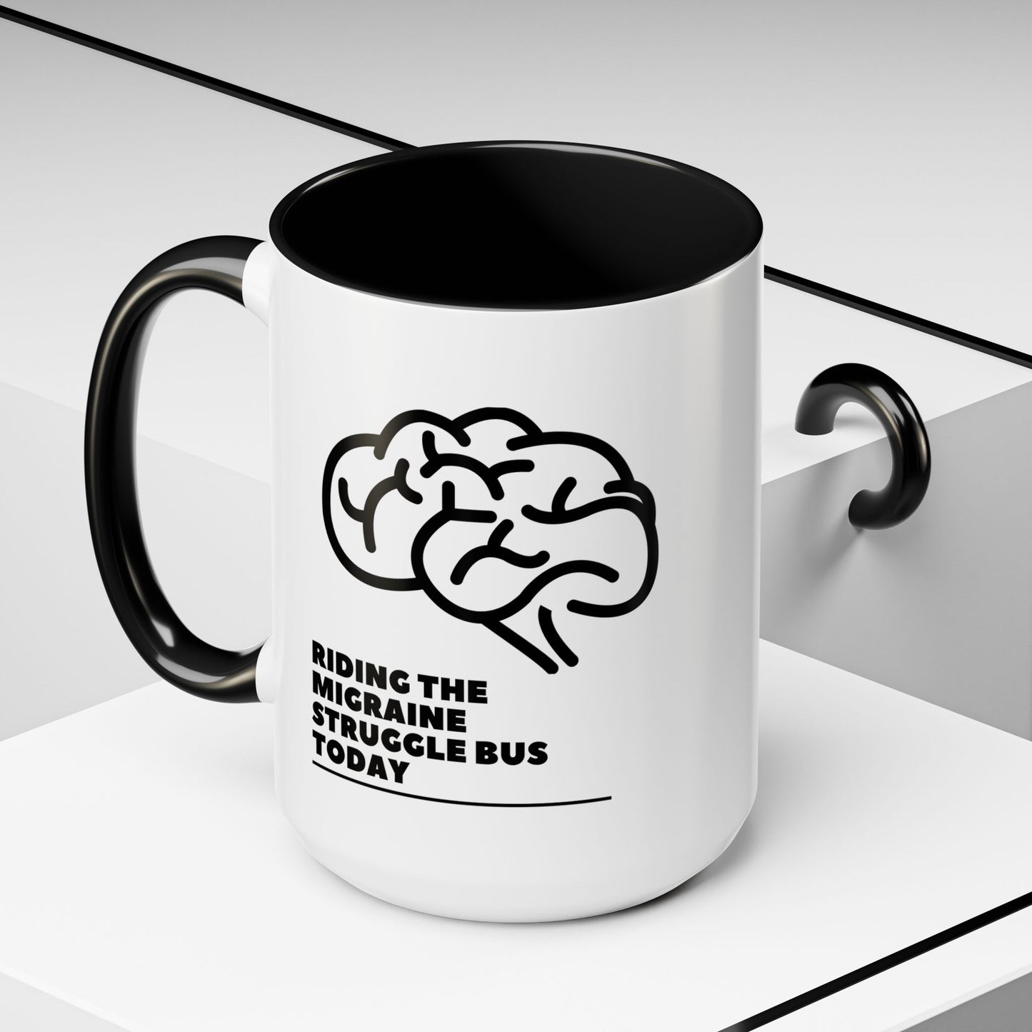 11oz/15oz Migraine Day Invisible Illness Warrior Riding The Migraine Struggle Bus Coffee Mug