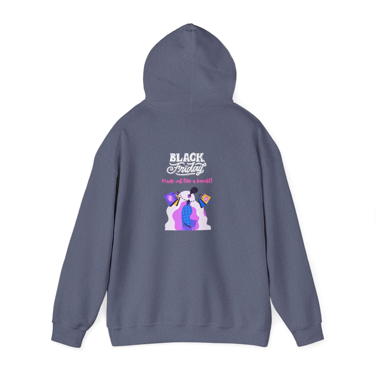 Unisex Black Friday Christmas Shopping Hooded Sweatshirt