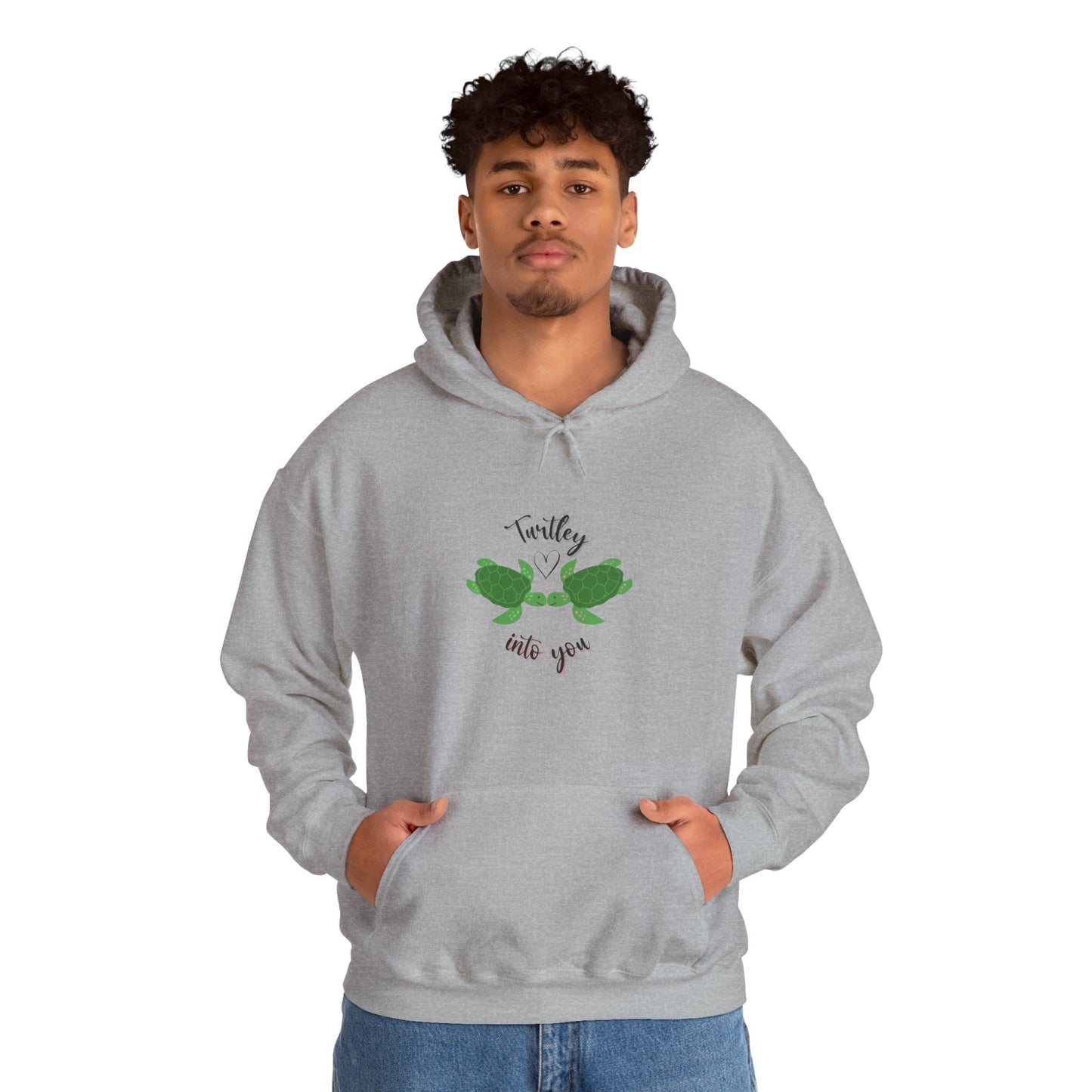 Unisex Cute Turtle Lover Turtley Into You Hooded Sweatshirt