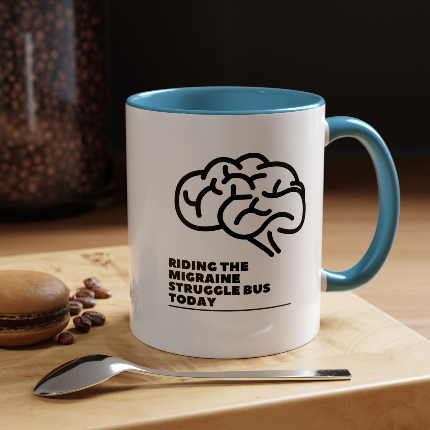 11oz/15oz Migraine Day Invisible Illness Warrior Riding The Migraine Struggle Bus Coffee Mug