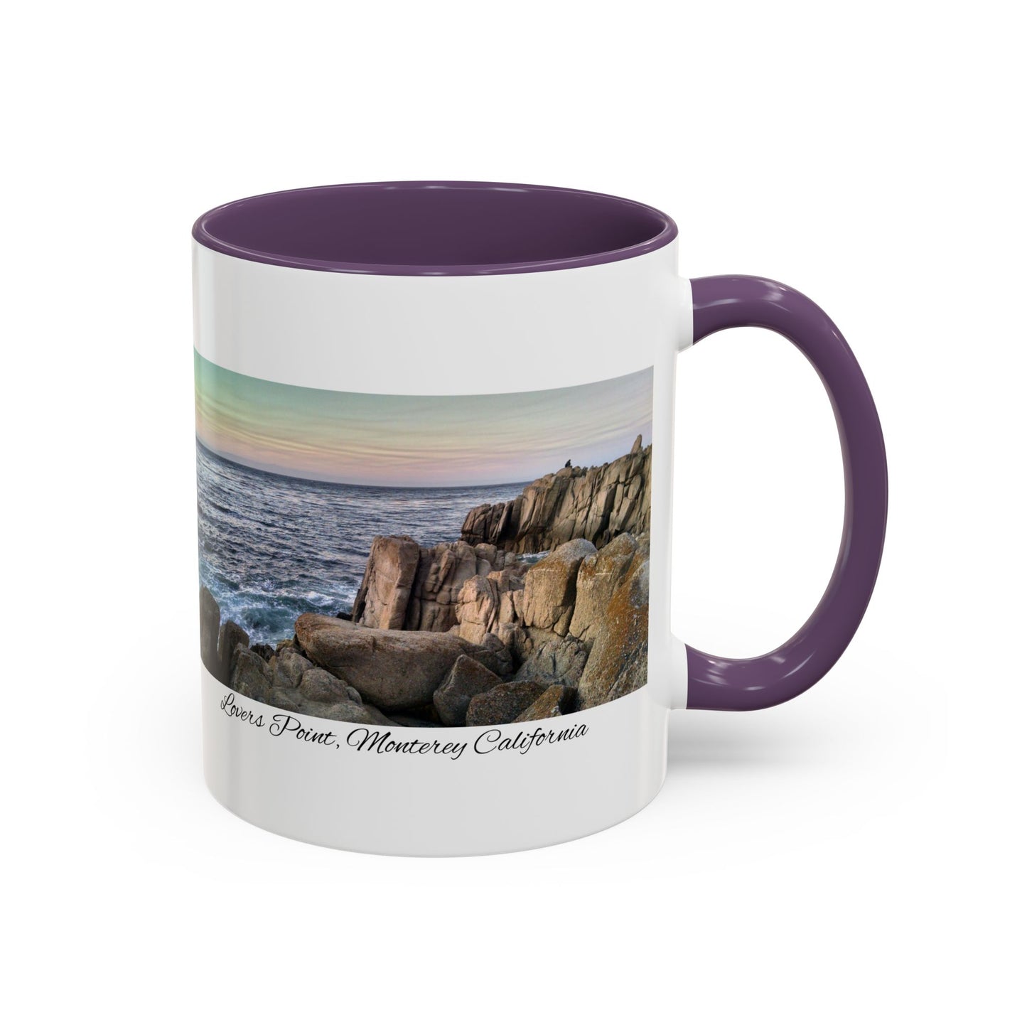 11oz/15oz Ocean View Travelers Coffee Mug Lovers Point, Monterey California San Francisco Bay Area Keepsake