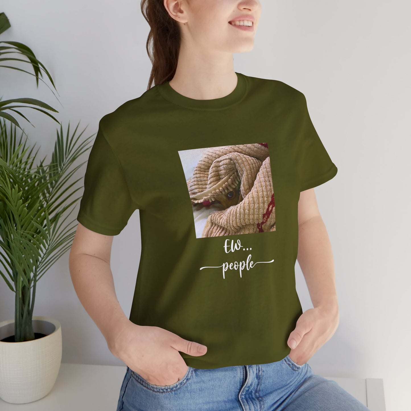 Unisex EW People Introvert Hiding Chihuahua T-Shirt