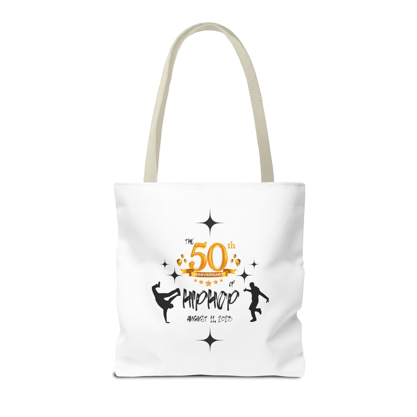 Unisex 50th Anniversary of HipHop August 11, 2023 Commemorative Tote Bag HipHop Anniversary Tote Music Fan Tote Bag Gift For DJ Music Lover