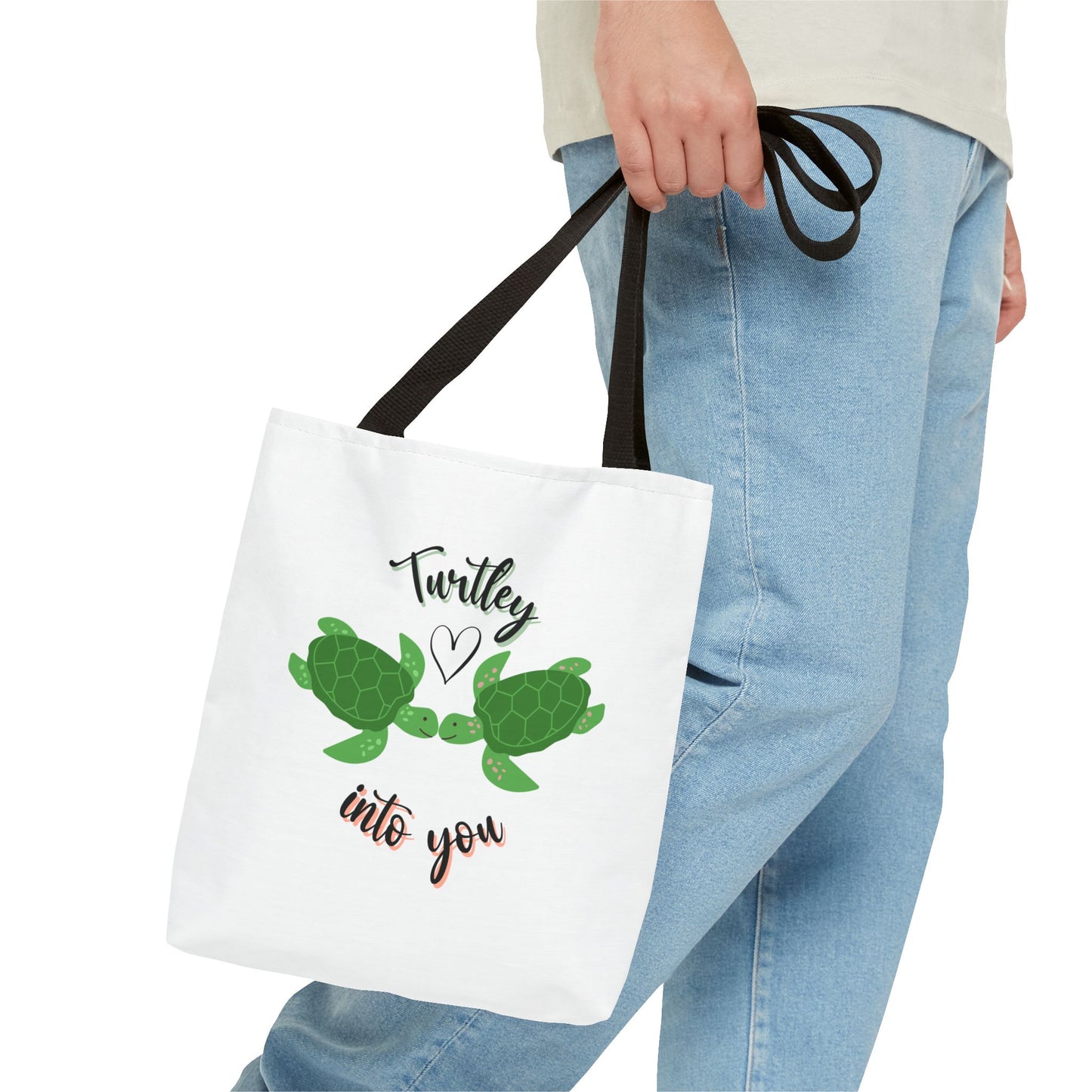 Unisex Cute Turtle Lover Turtley Into You Tote Bag