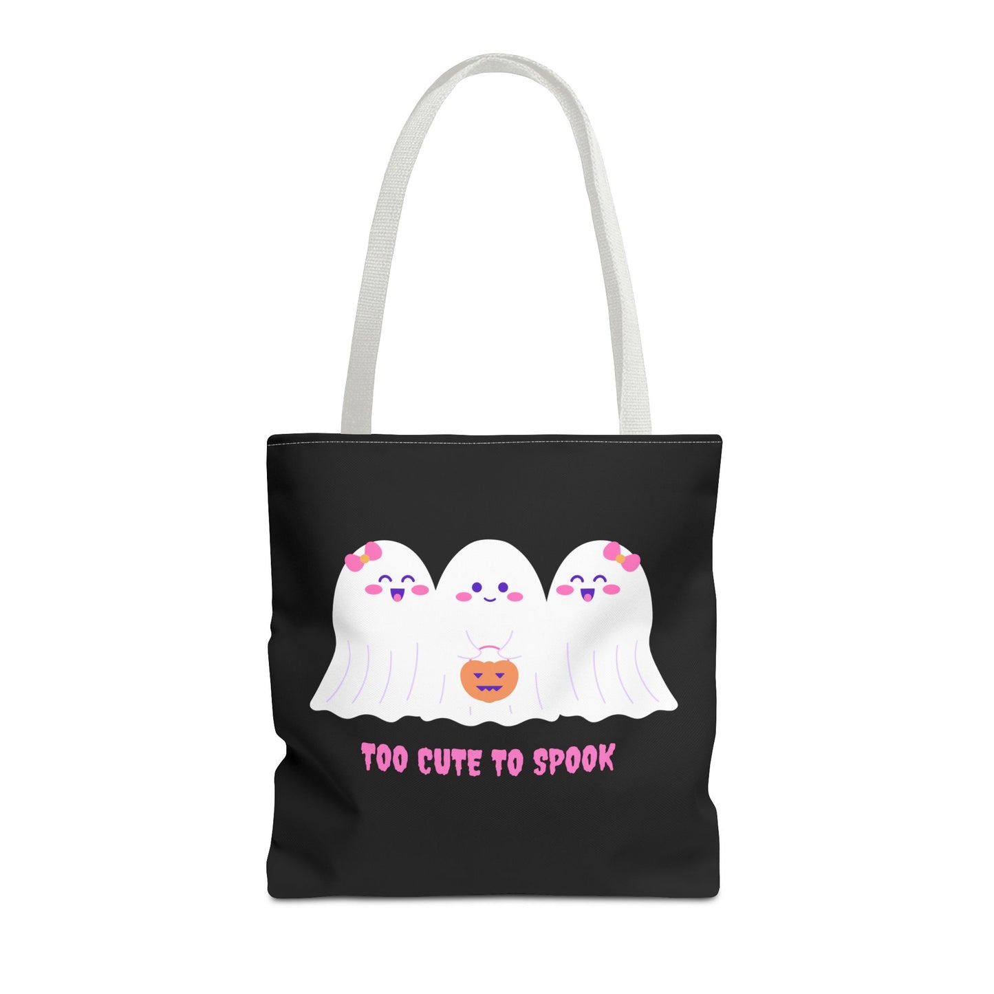 Cute Ghost Halloween Tote Bag Gift for Halloween Spooky Season Trick or Treating Bag Halloween Tote Fall Tote Bag Cute Tote Gift Idea
