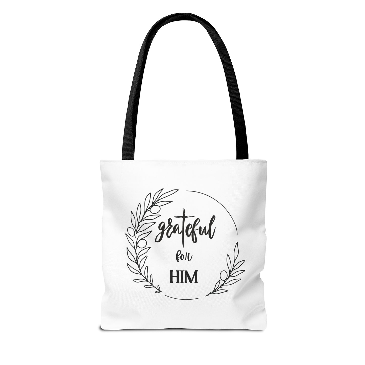 Unisex graTeful For Him Round Motif Tote Bag