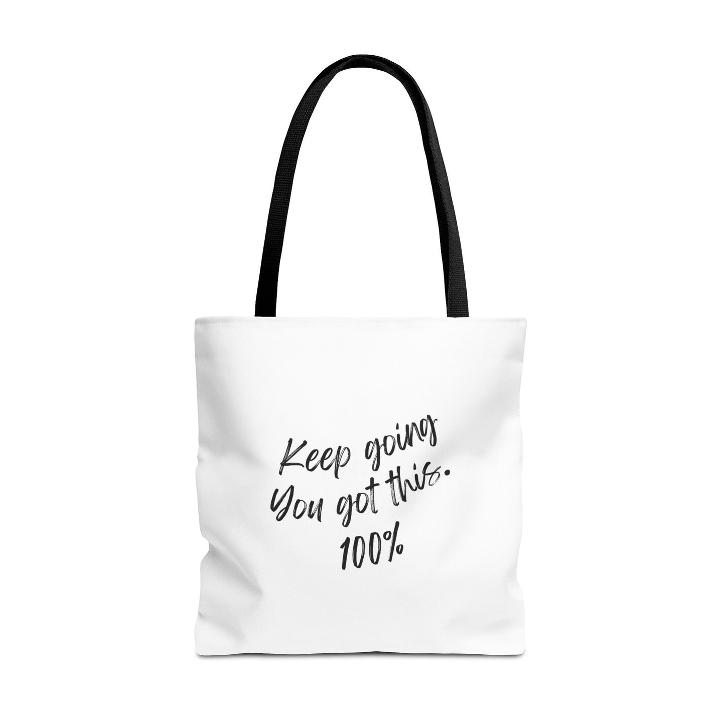 Unisex Positive Motivational Words of Encouragement Mental Health Awareness Reusable Tote Bag