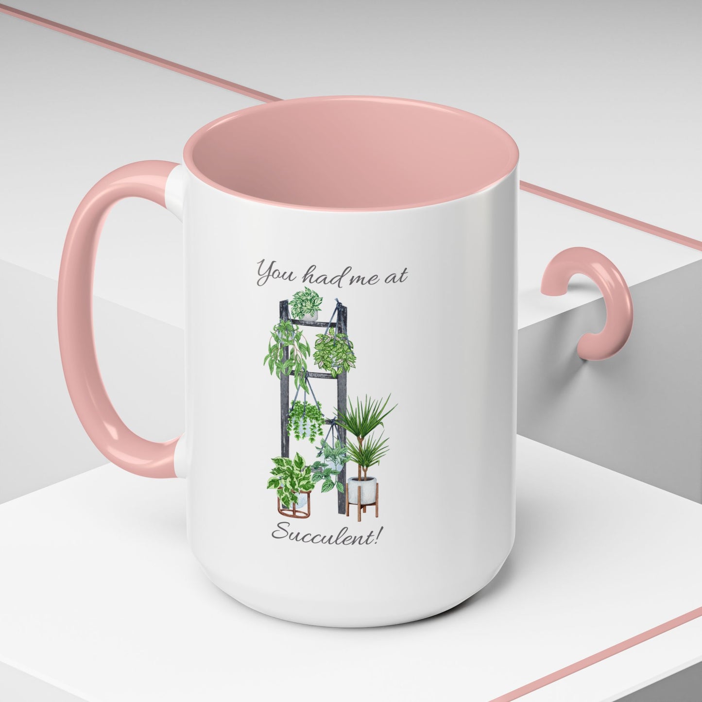 11oz/15oz Garden Themed Succulent Container Garden Plant Parent Coffee Mug