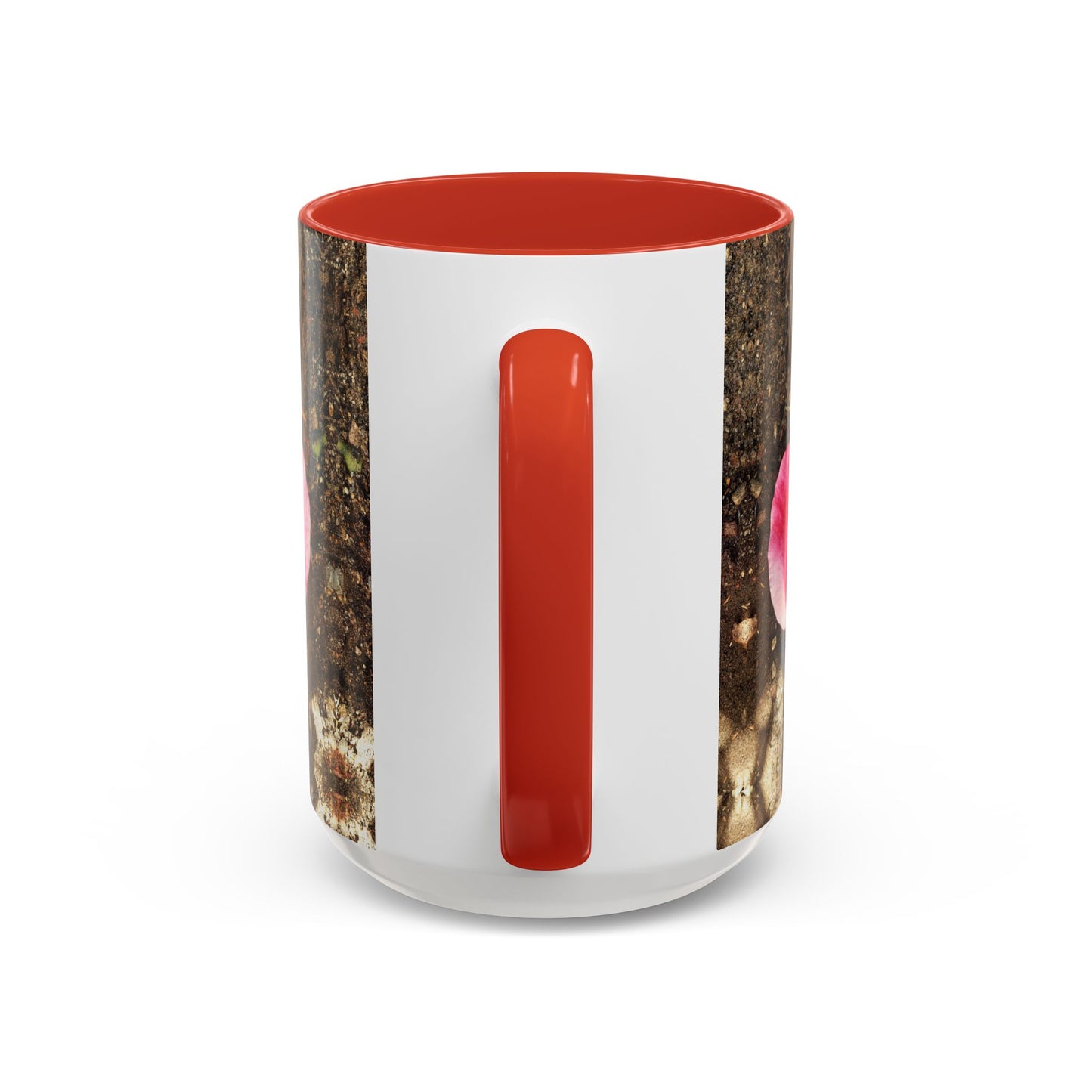 11oz/15oz Garden Themed Double Delight Heart Shaped Rose Petal Coffee Mug