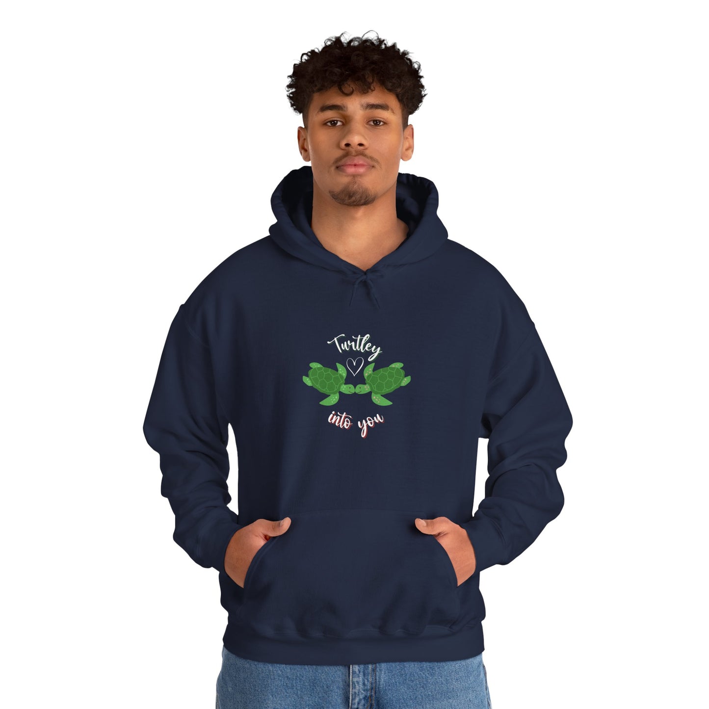 Unisex Cute Turtle Lover Turtley Into You Hooded Sweatshirt