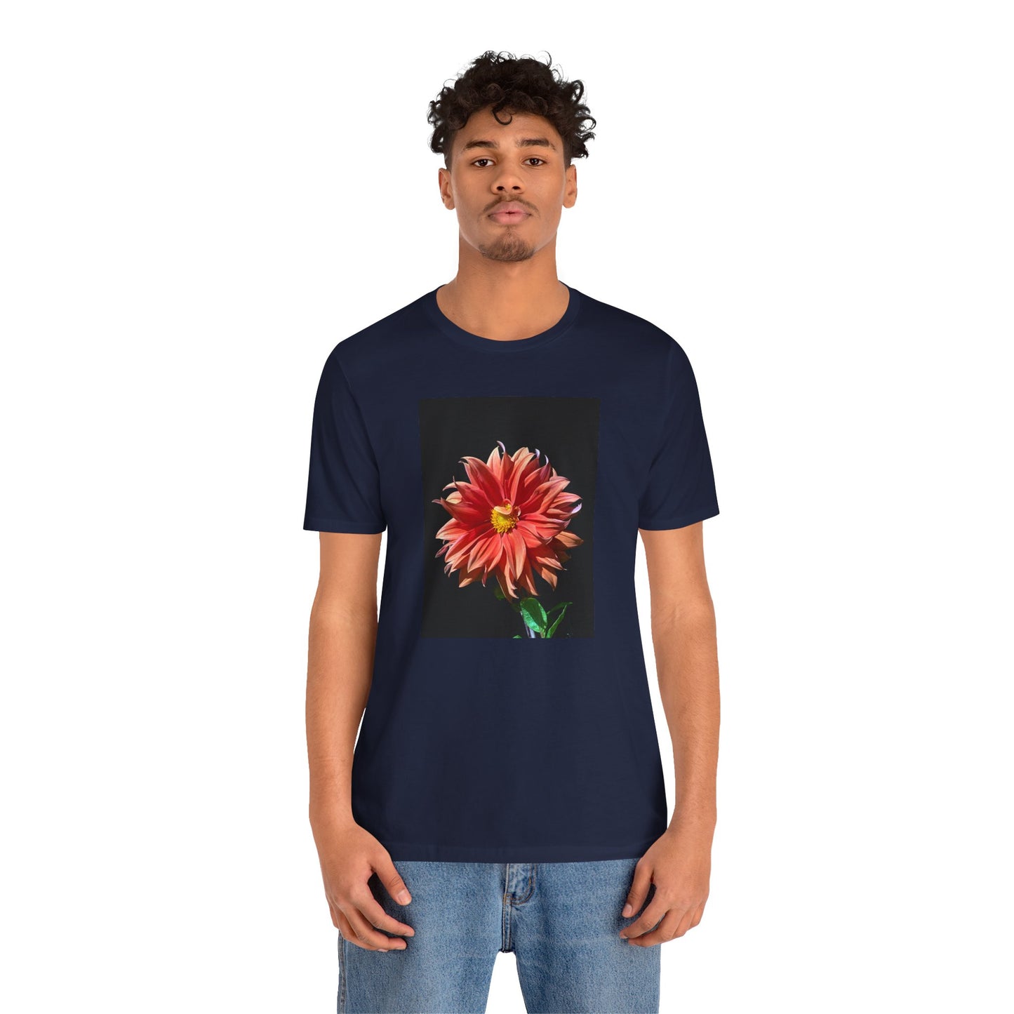 Unisex Jersey Short Sleeve Dahlia Flower T-Shirt