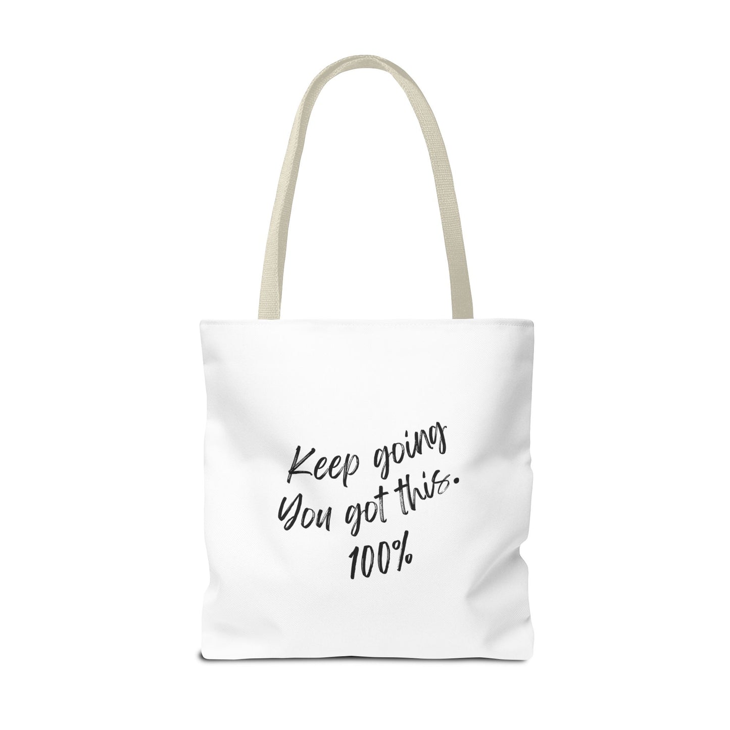 Unisex Positive Motivational Words of Encouragement Mental Health Awareness Reusable Tote Bag