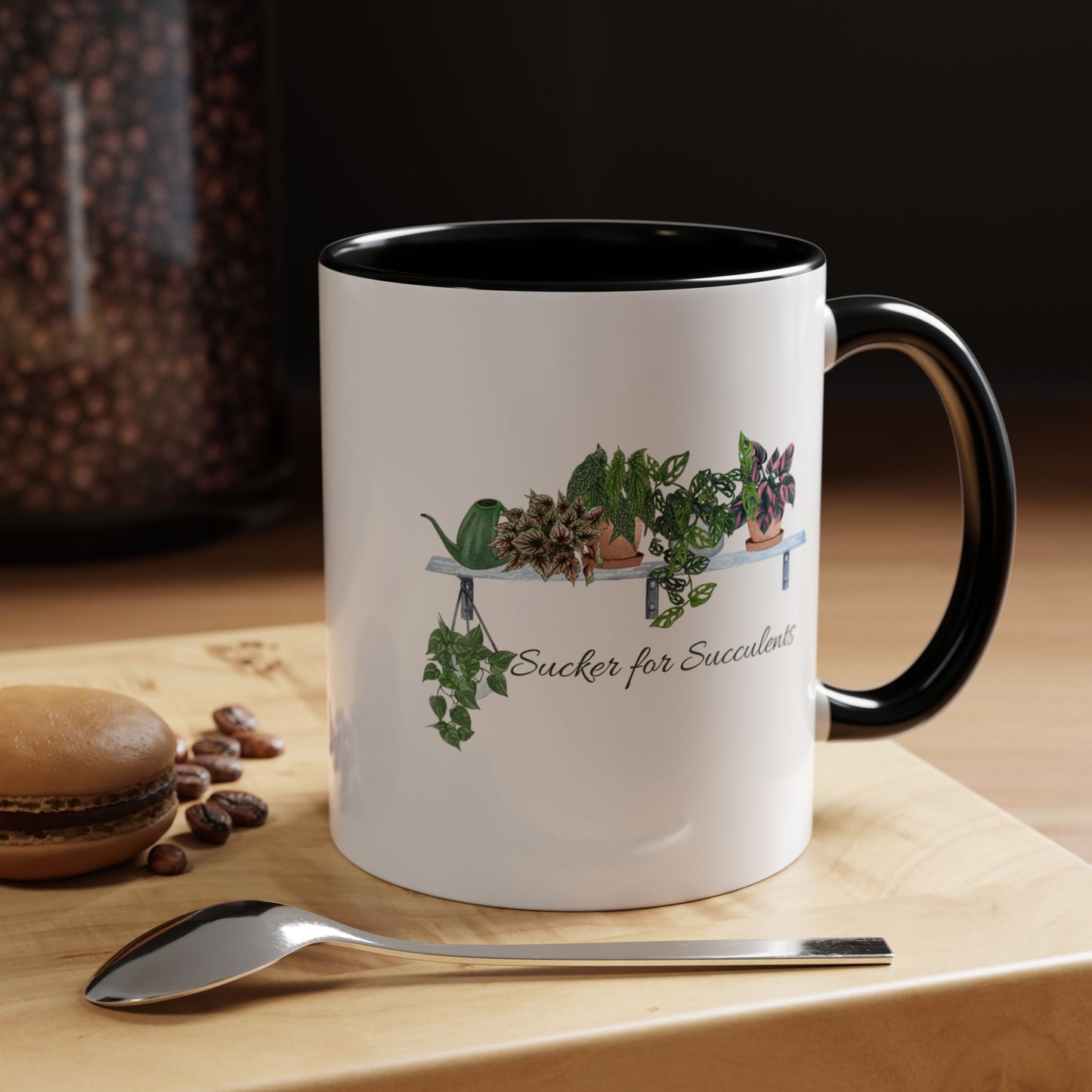 11oz/15oz Garden Themed Coffee Mug Sucker for Succulents