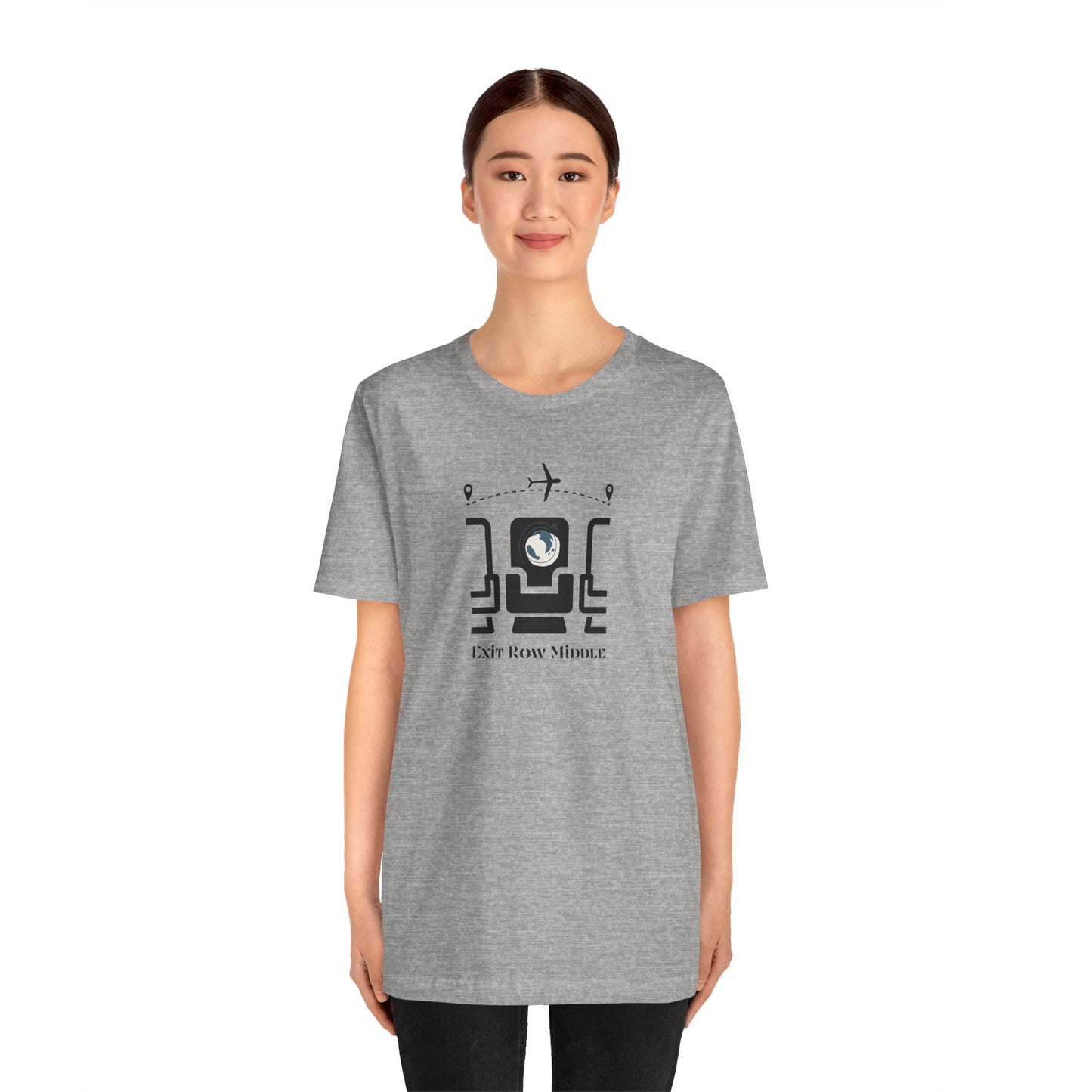 Unisex Jersey Short Sleeve Exit Row Middle Travel T-Shirt