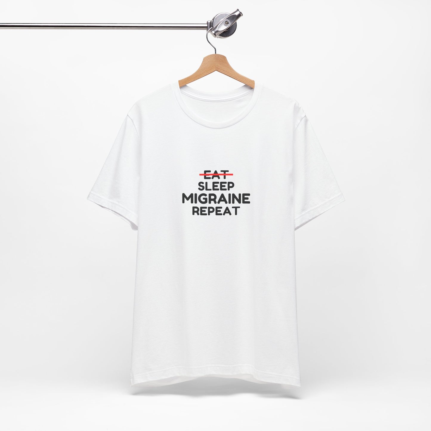 Unisex Migraine Day Invisible Illness Warrior Eat Sleep Migraine Repeat Tshirt