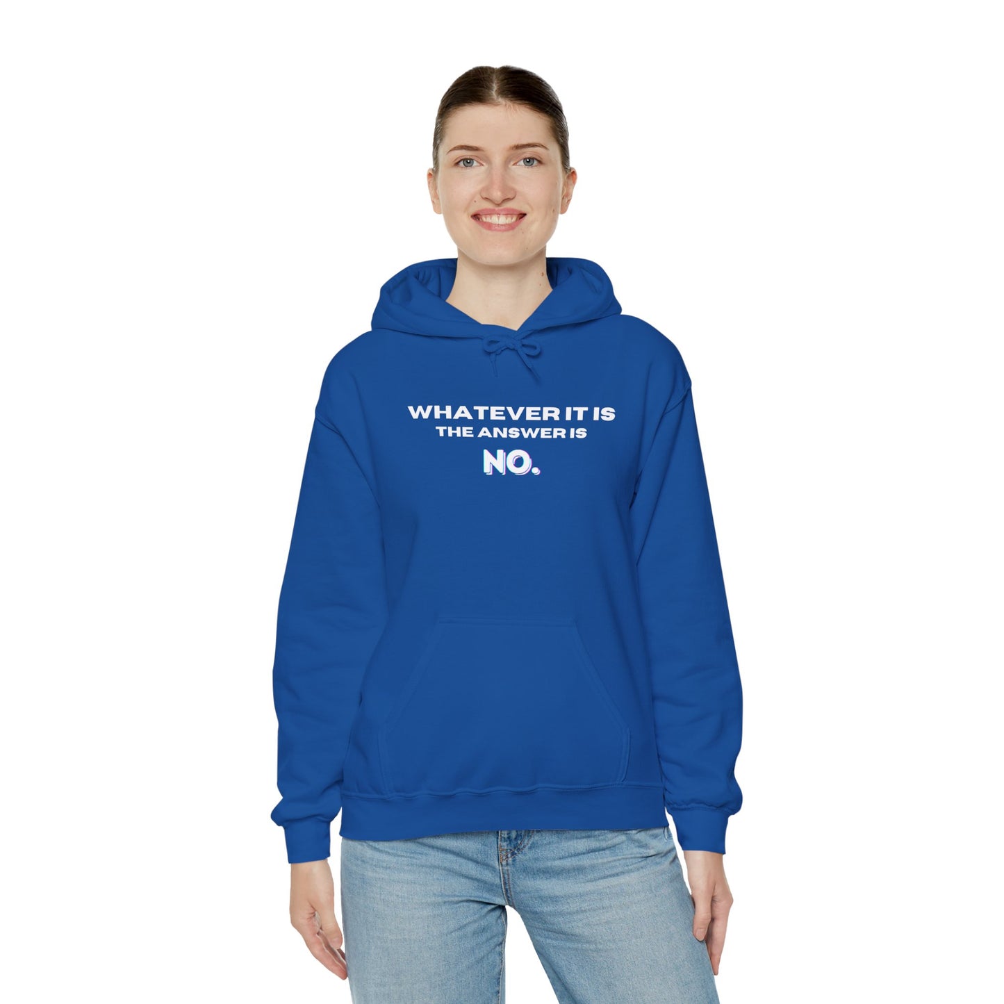 Self Love Motivational Mental Heath Awareness SAY NO Hooded Sweatshirt