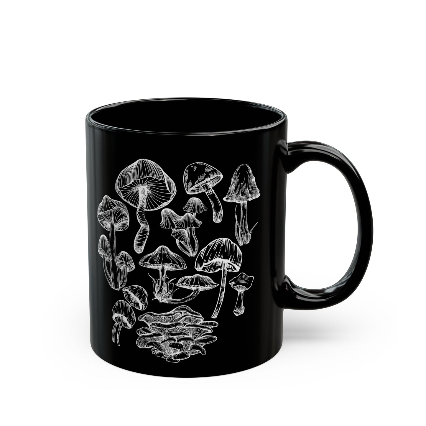 Mushroom Lover Fungi Print Toadstool Mycology Coffee Mug
