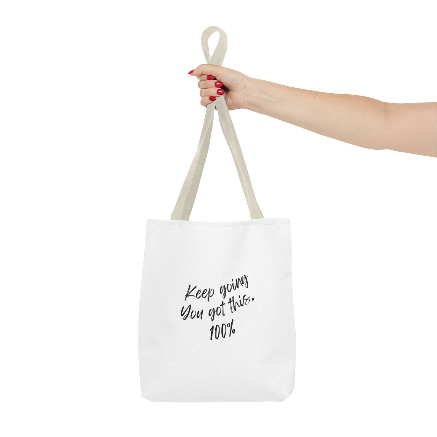 Unisex Positive Motivational Words of Encouragement Mental Health Awareness Reusable Tote Bag