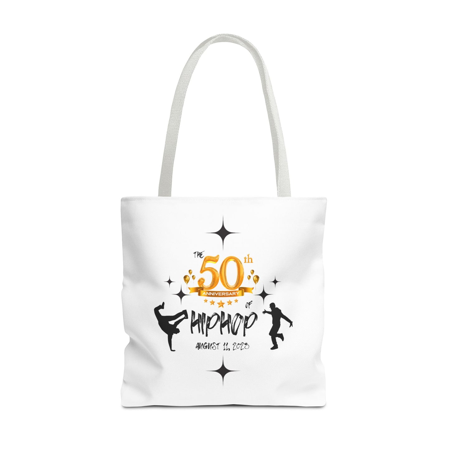 Unisex 50th Anniversary of HipHop August 11, 2023 Commemorative Tote Bag HipHop Anniversary Tote Music Fan Tote Bag Gift For DJ Music Lover