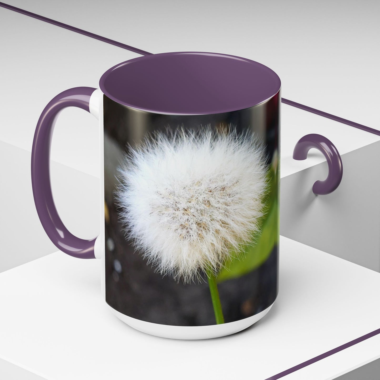 11oz/15oz Garden Themed Dandelion Flower Coffee Mug