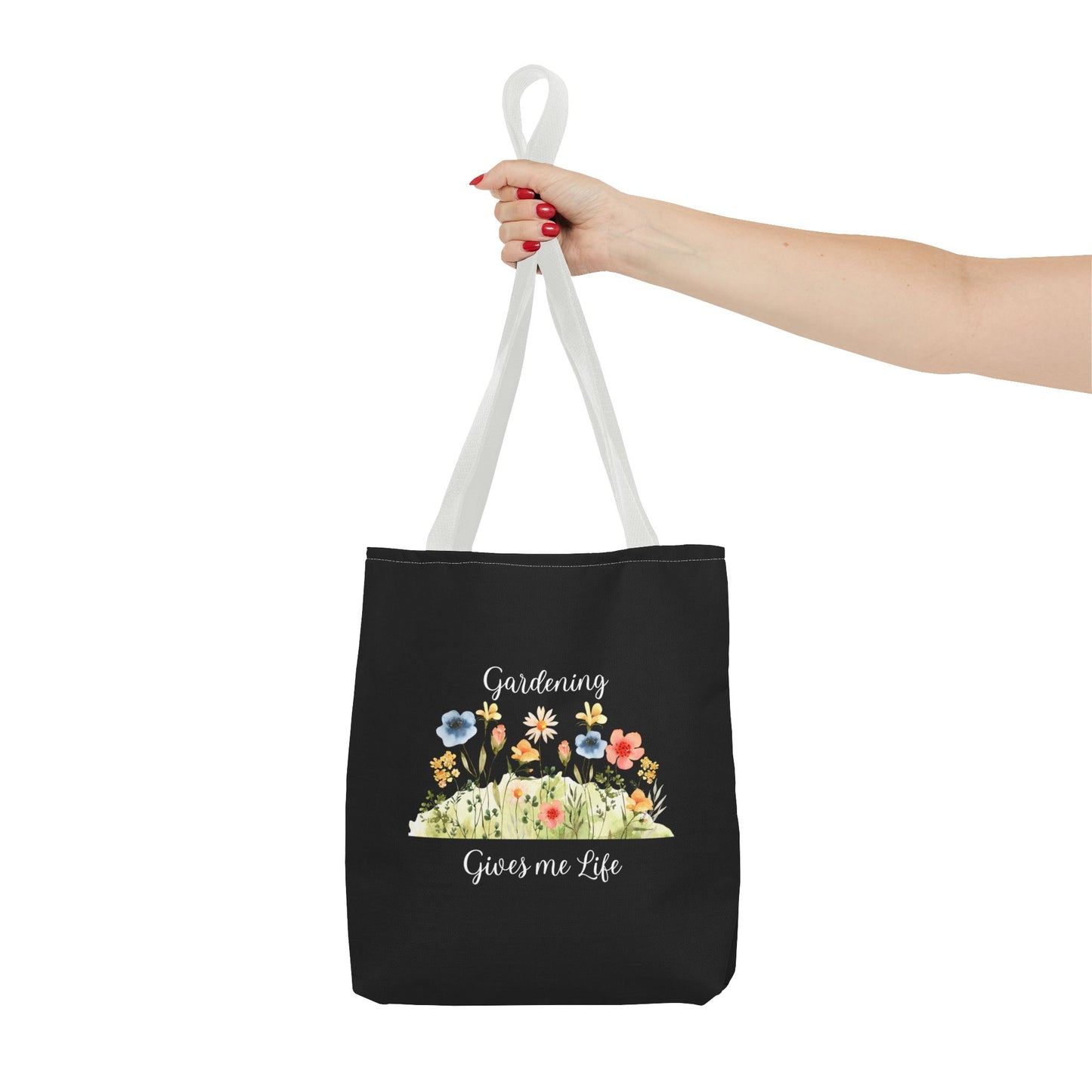 Unisex Gardening Gives Me Life Tote Bag - Black