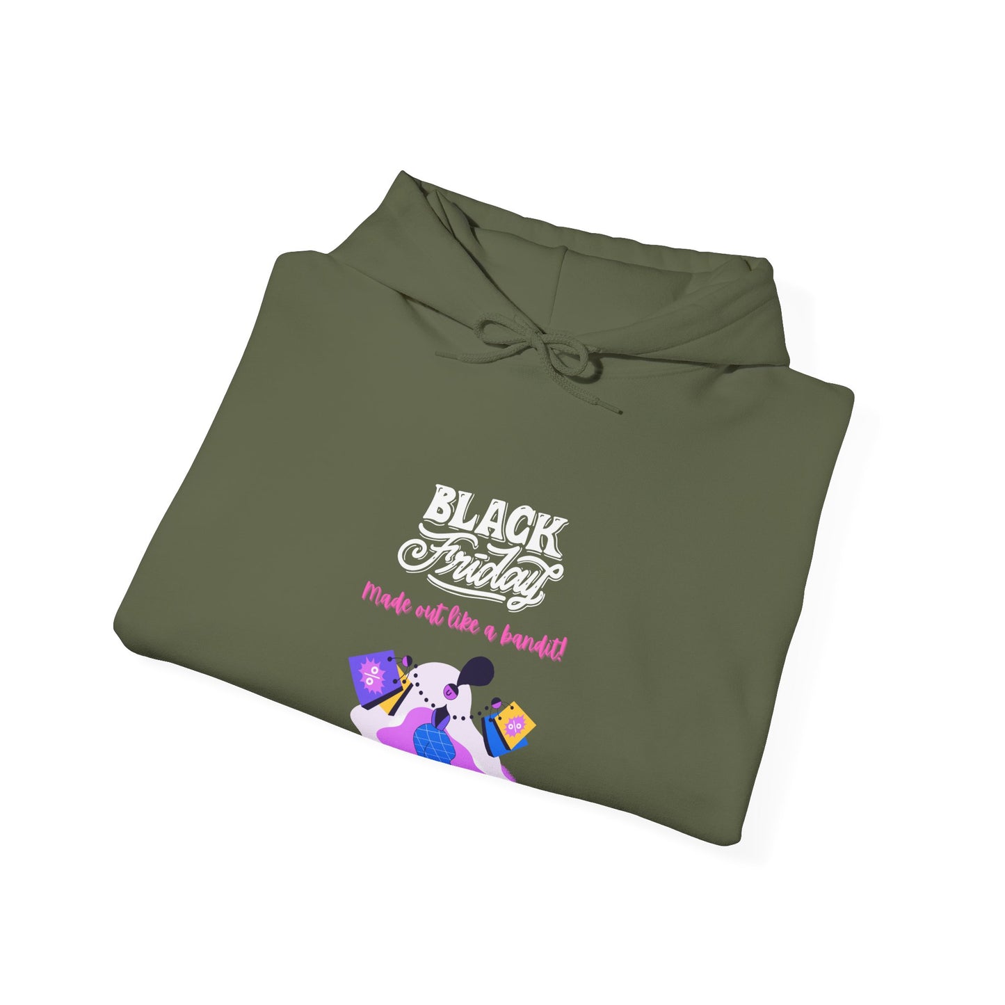 Unisex Black Friday Christmas Shopping Hooded Sweatshirt
